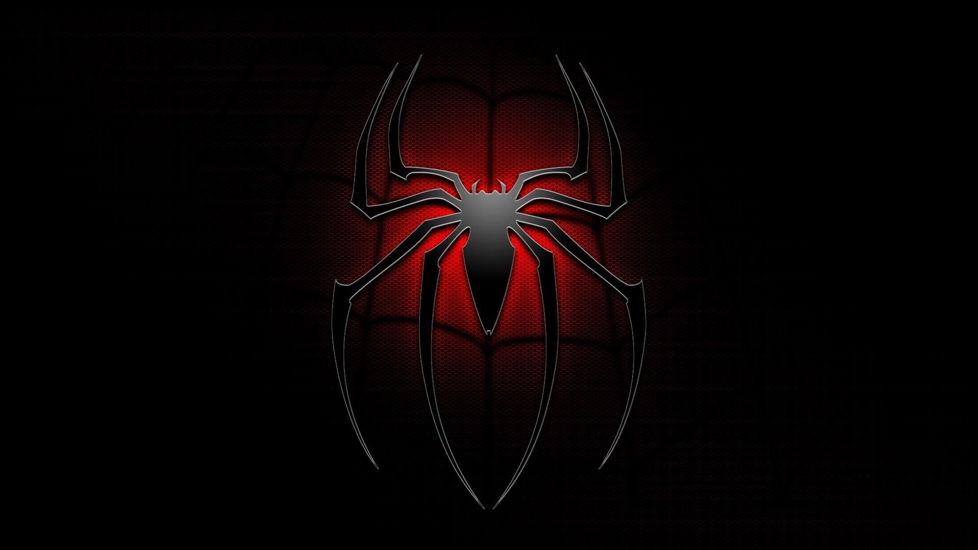 Logo ragno Spider-Man rosso, Uomo Ragno, 1920x1080 Full HD, Monitor Gaming