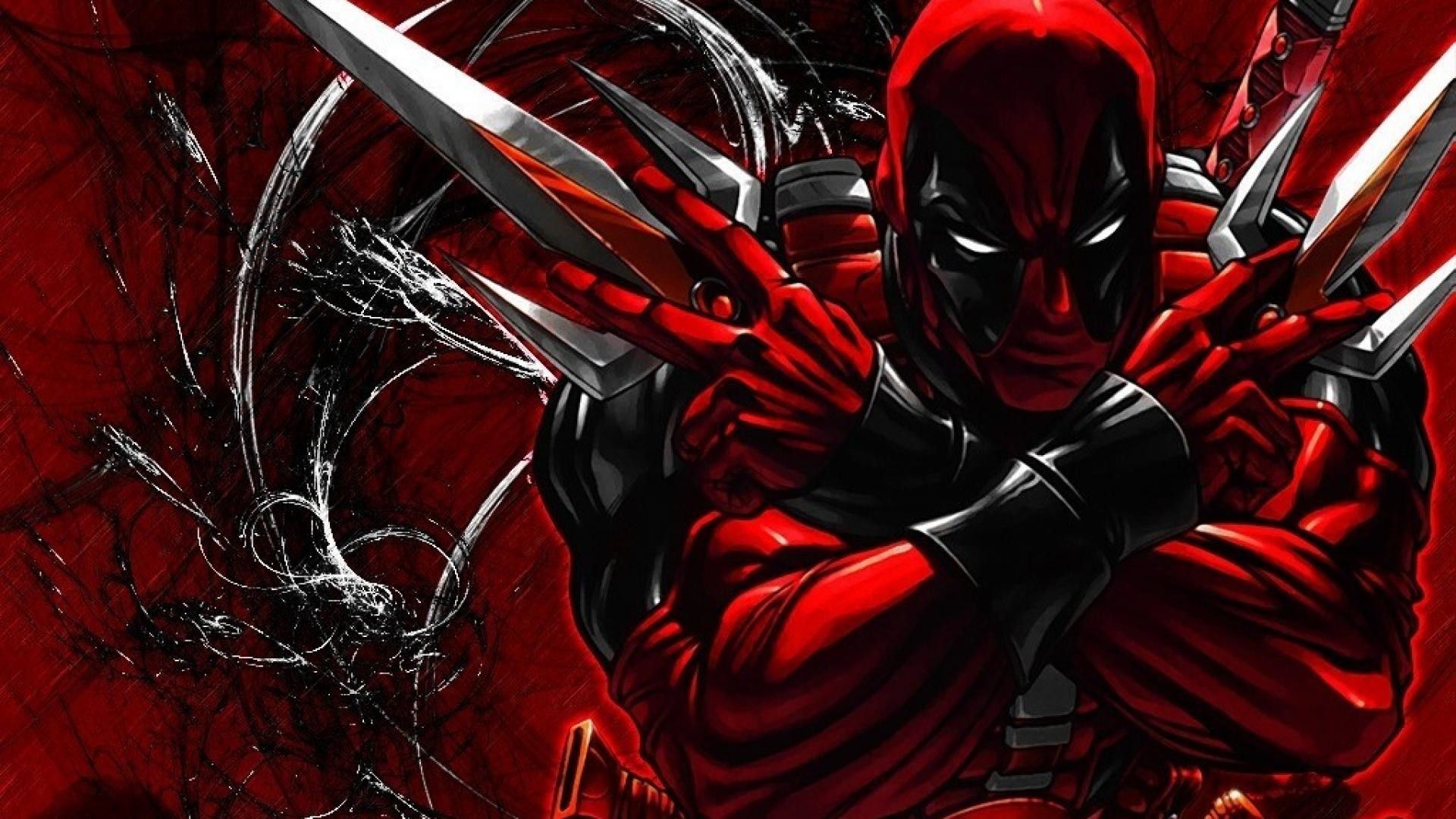 Deadpool con artigli rossi, Marvel, 1920x1080 Full HD, PC Desktop