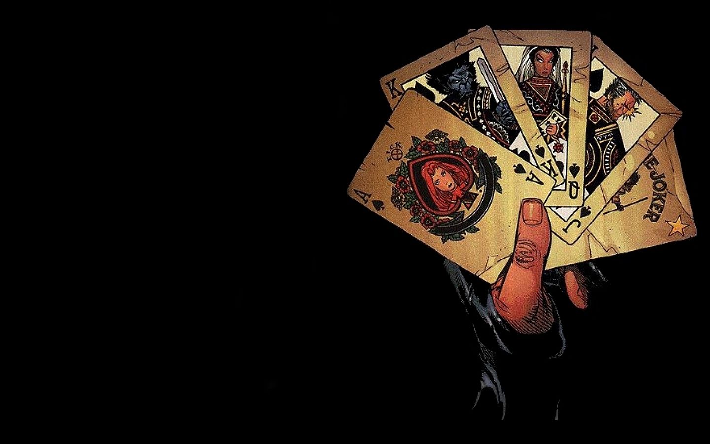 Mano con carte da gioco Gambit, 1440x900 720p, PC