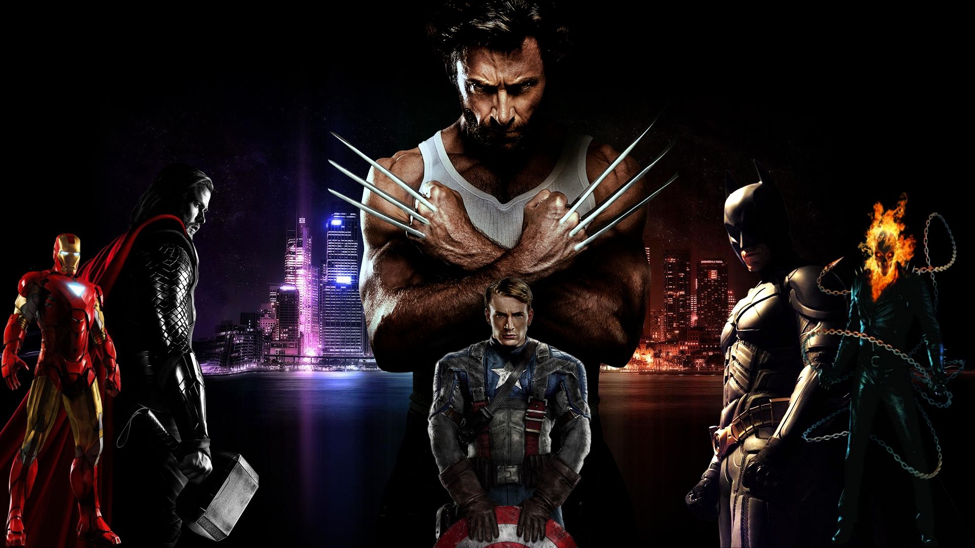 Wolverine, Iron Man, Captain America, Loki, Steve Rogers, 1920x1080 1080p, Desktop