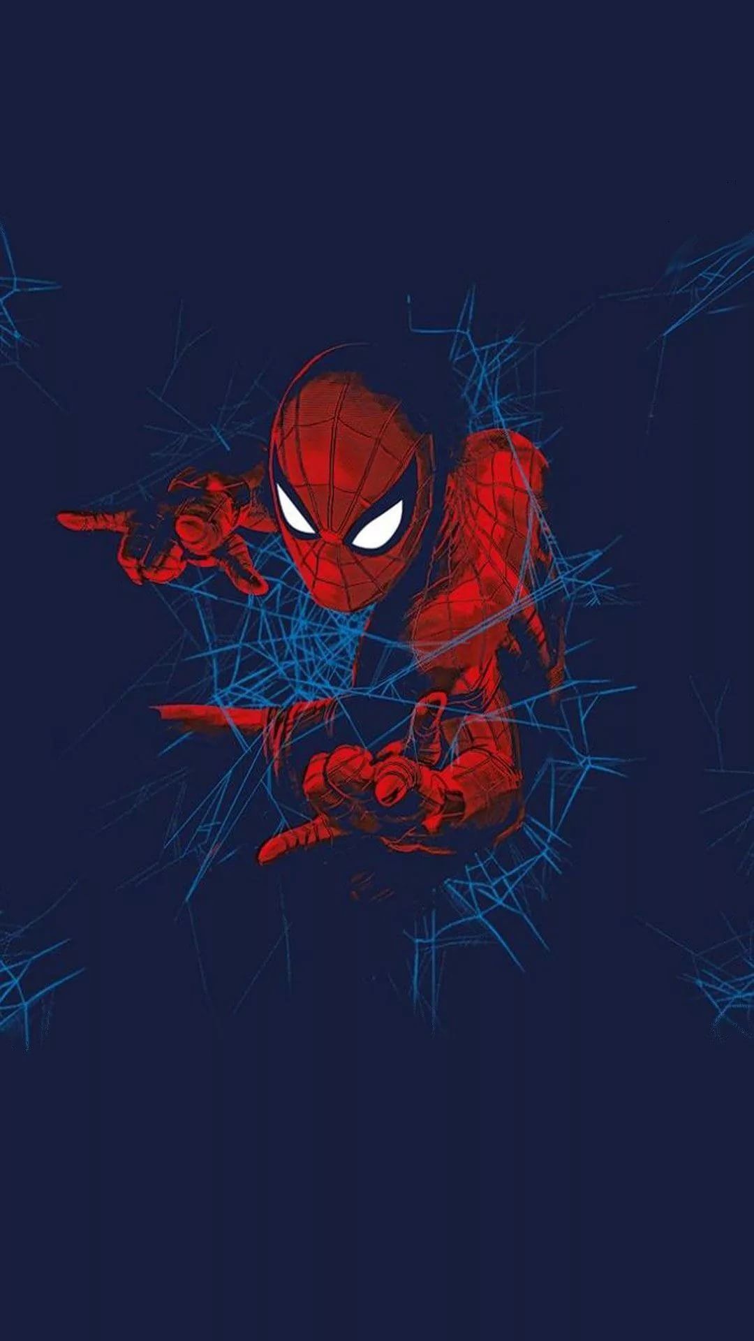 Spider-Man con ragnatele, Marvel, 1080x1920 Verticale, Mobile