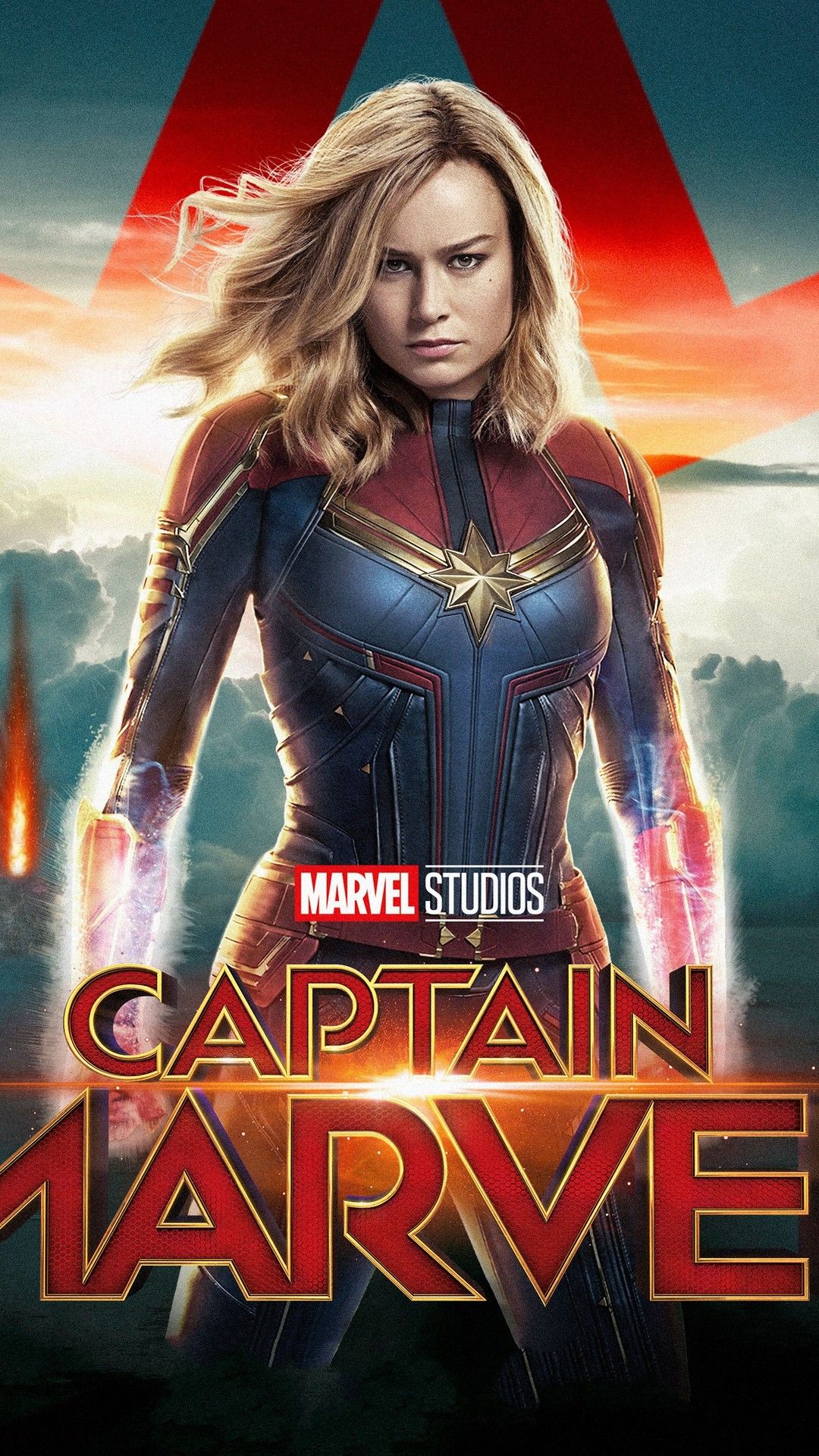 Captain Marvel poster film, 1080x1920 Verticale, Mobile