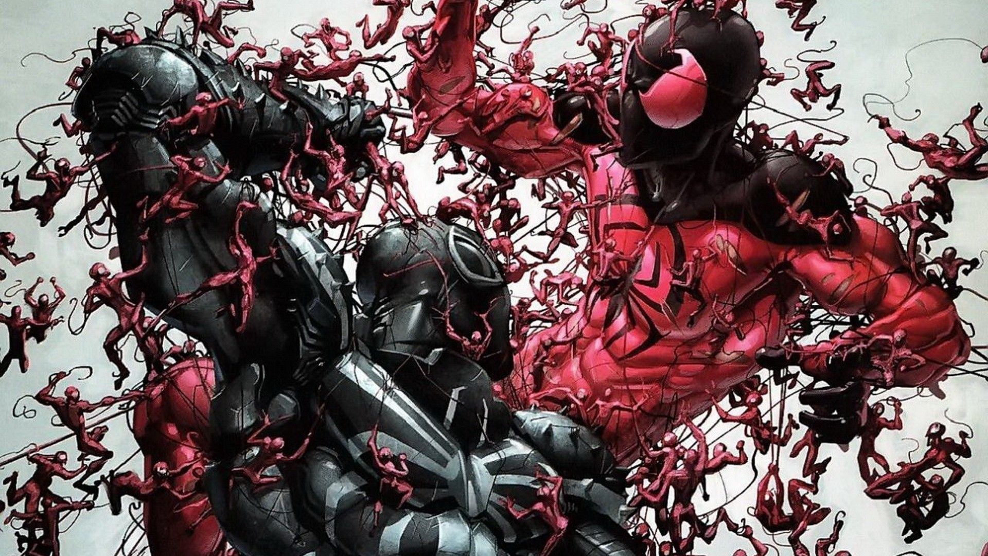 Carnage Marvel Comics rosso, 1920x1080 Full HD, Laptop