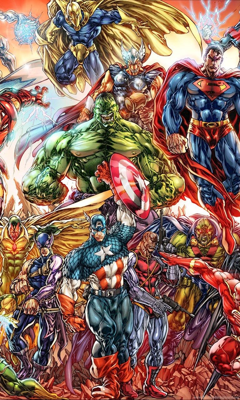 Avengers Marvel supereroi gruppo, 768x1280 Verticale, Mobile