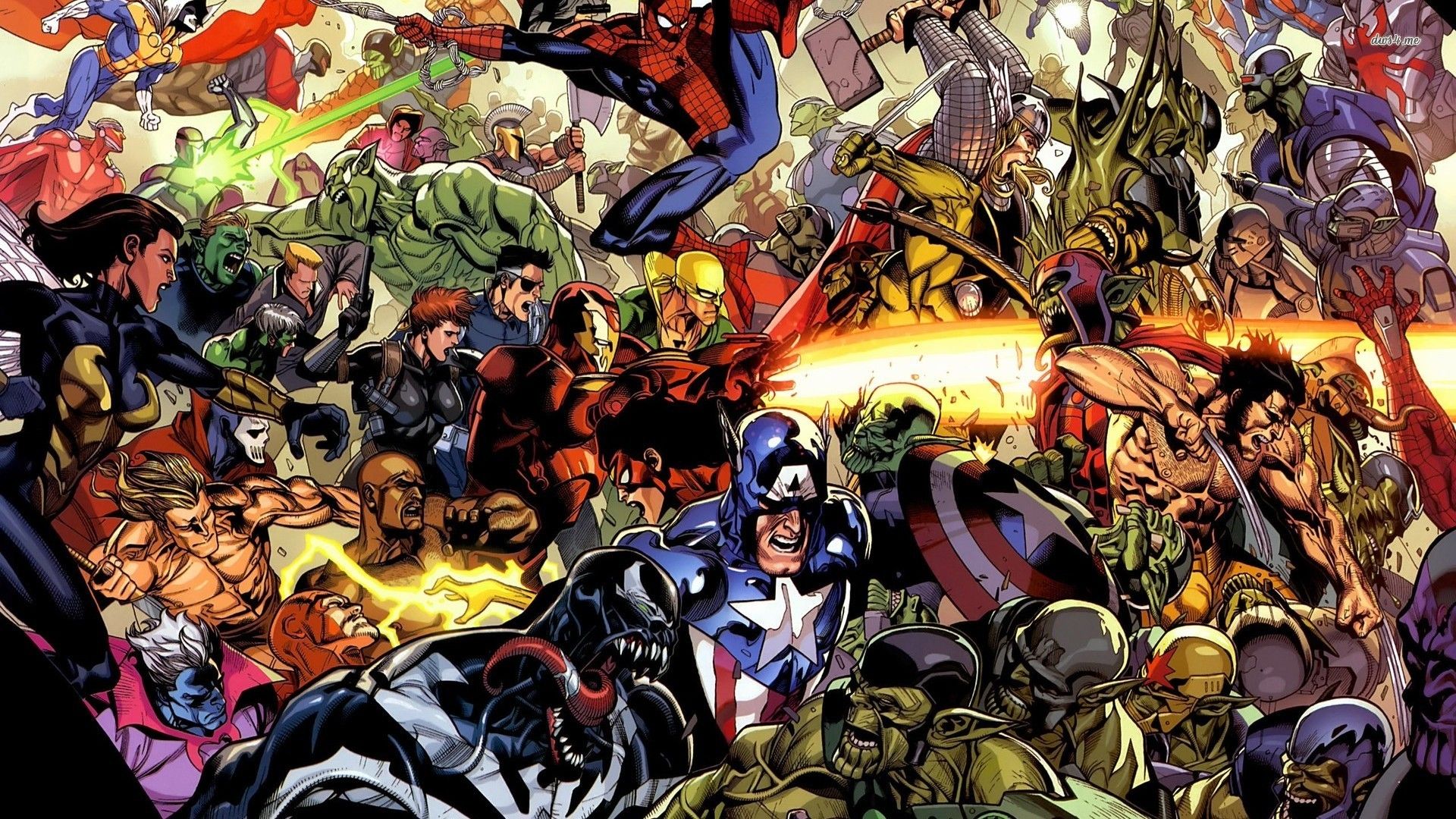 Collage supereroi Marvel, 1920x1080 Full HD 1080p, PC