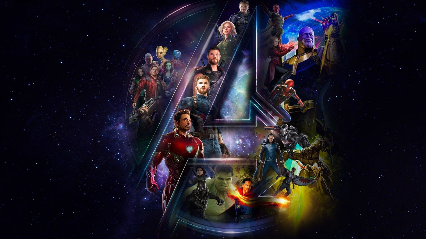 Avengers logo personaggi Marvel, supereroi, 1800x1013 HD Ready, PC