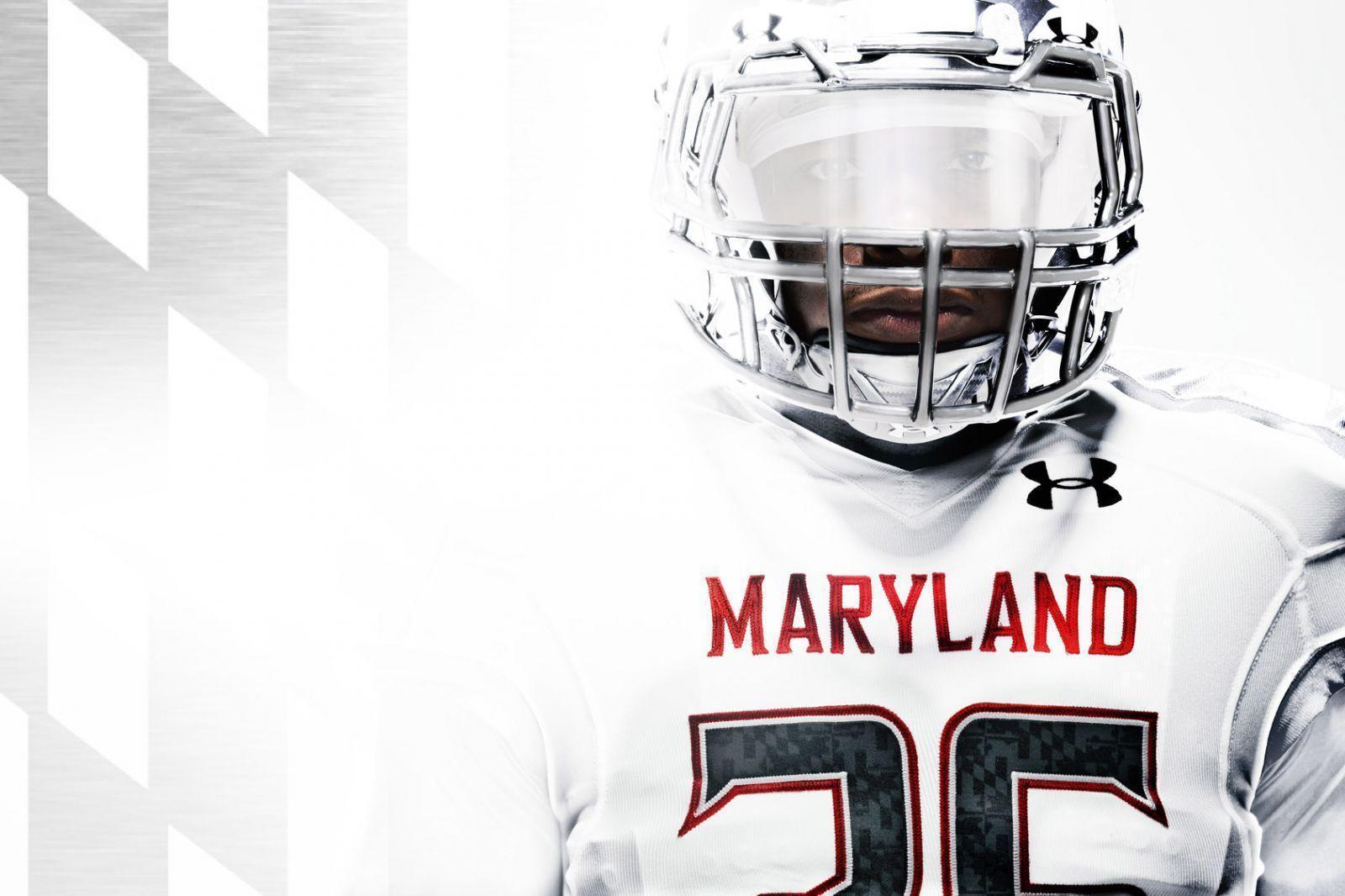 Casco football Maryland bianco, 1600x1066 900p, Laptop
