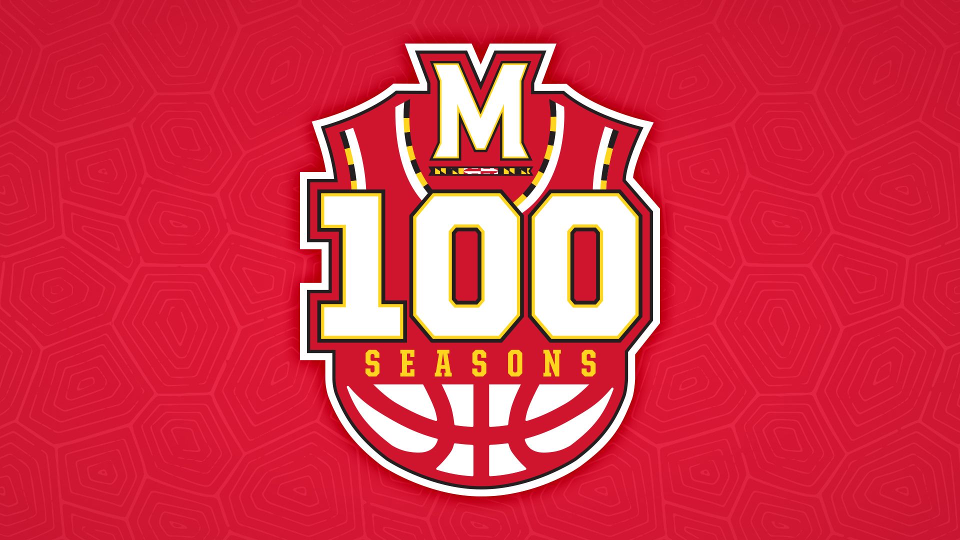 Logo Maryland 100 Seasons basket, 1920x1080 Full HD, Desktop