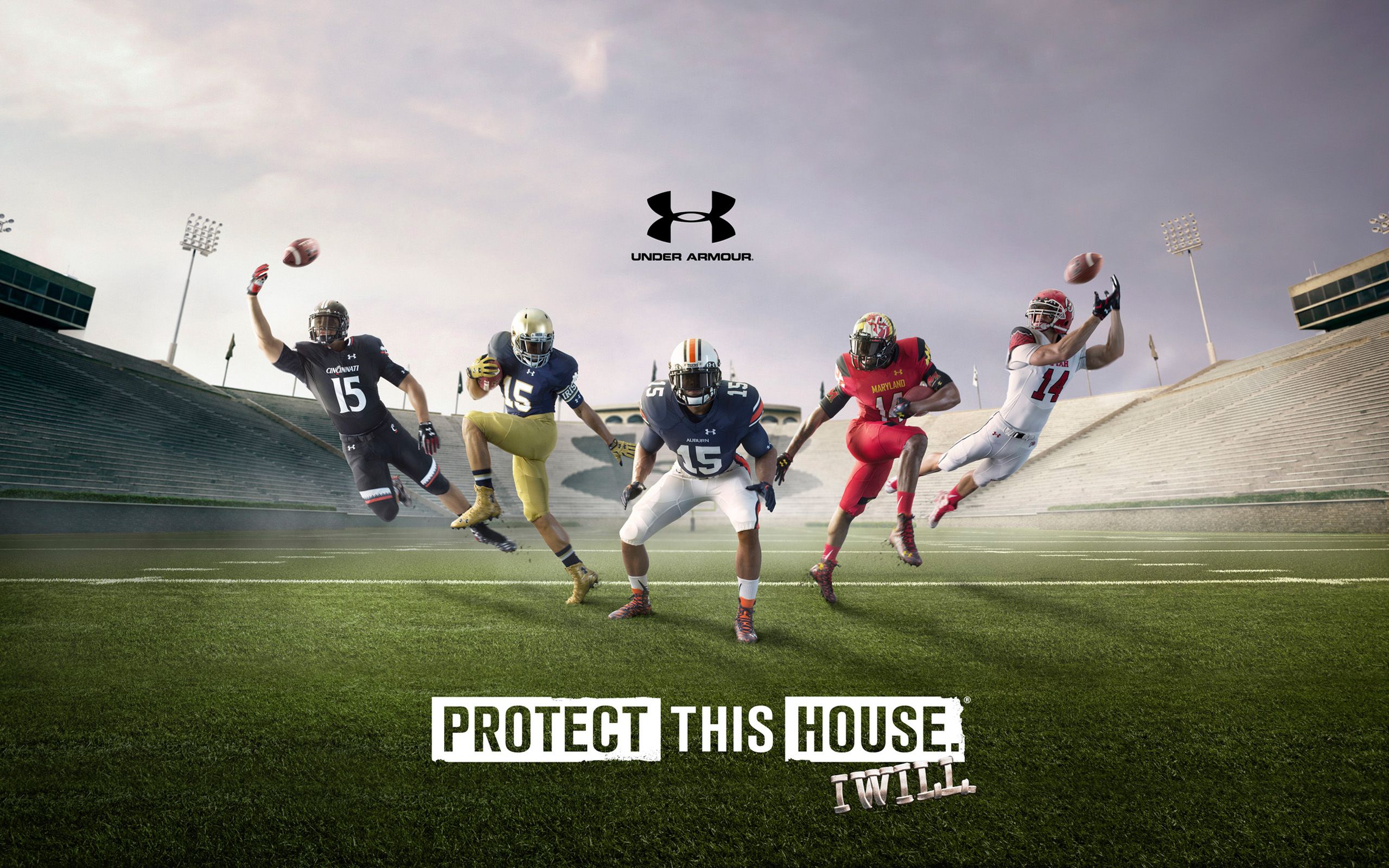 Under Armour football giocatori stadio, 2560x1600 2K+, Desktop