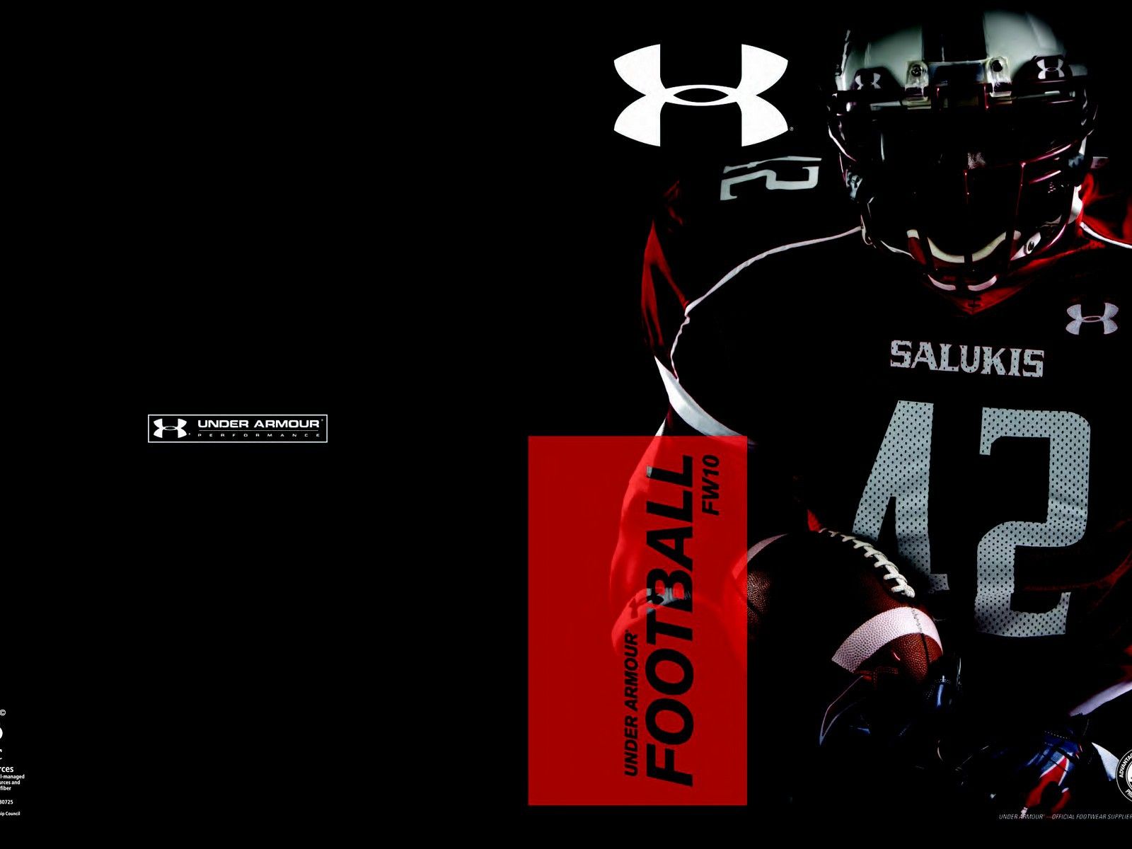 Giocatore football Under Armour Salukis, 1600x1200 HD, ROG Asus Laptop