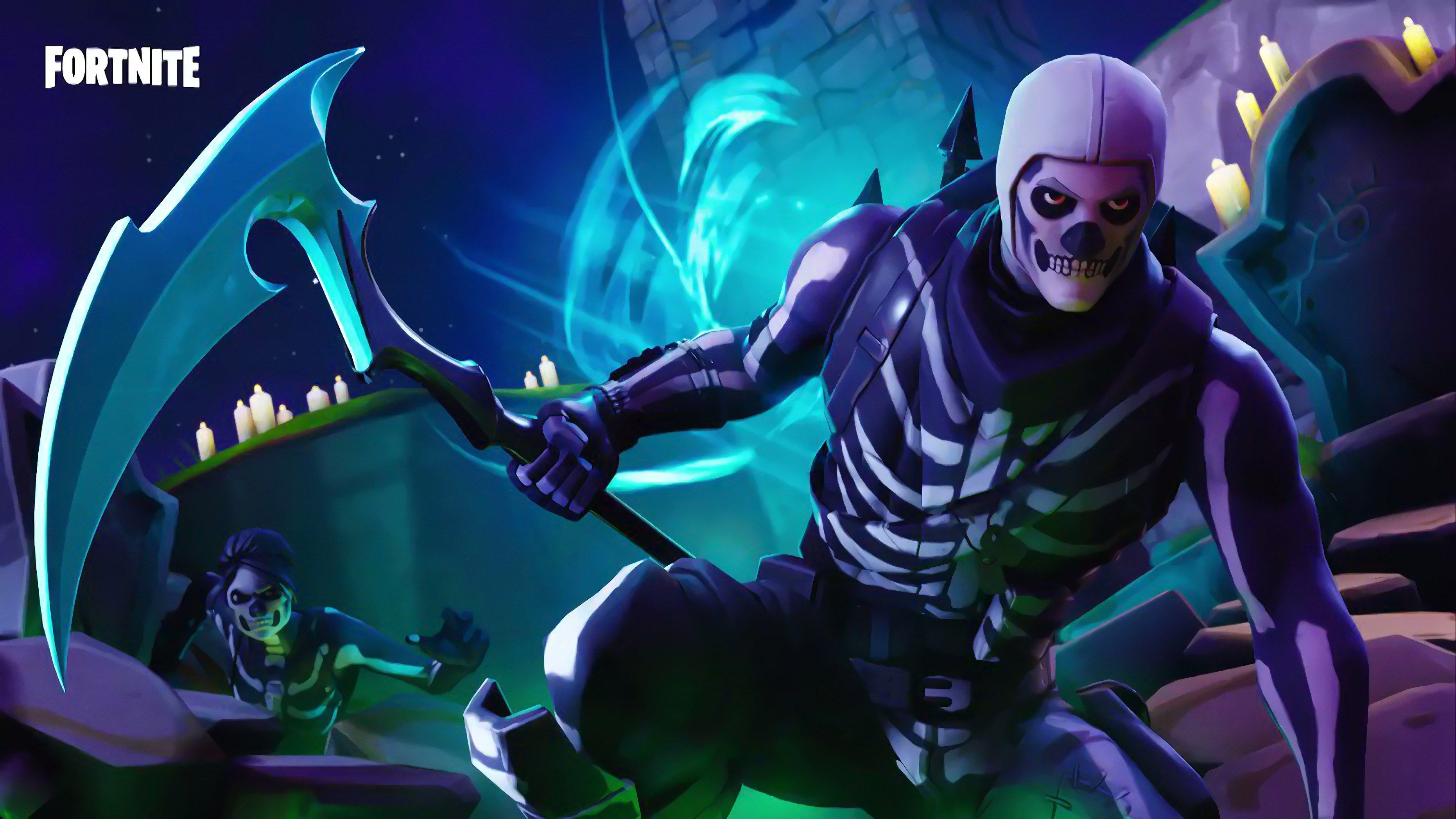 Skull Trooper Fortnite, 3724x2095 WQXGA, Desktop