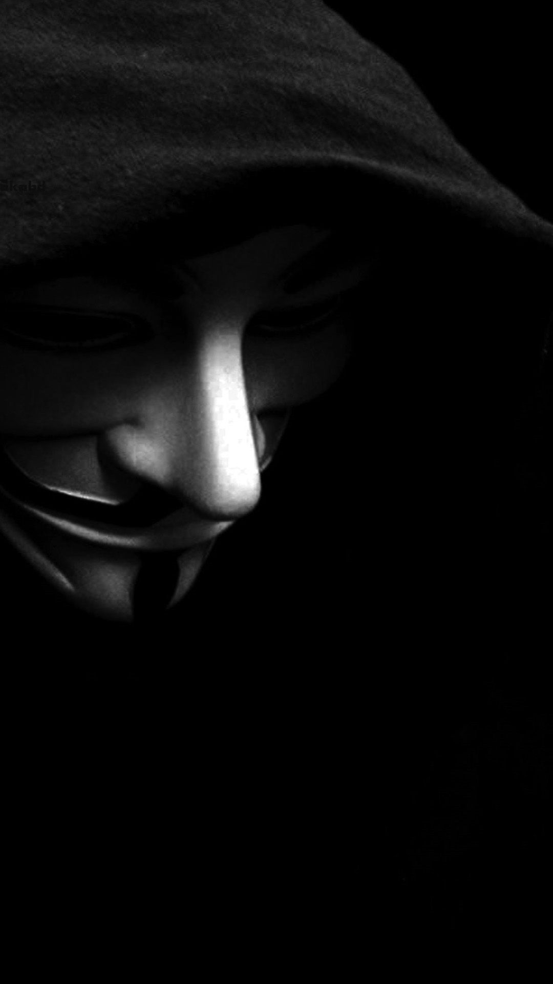 Maschera Guy Fawkes V Vendetta, 1080x1920 Verticale, Telefono