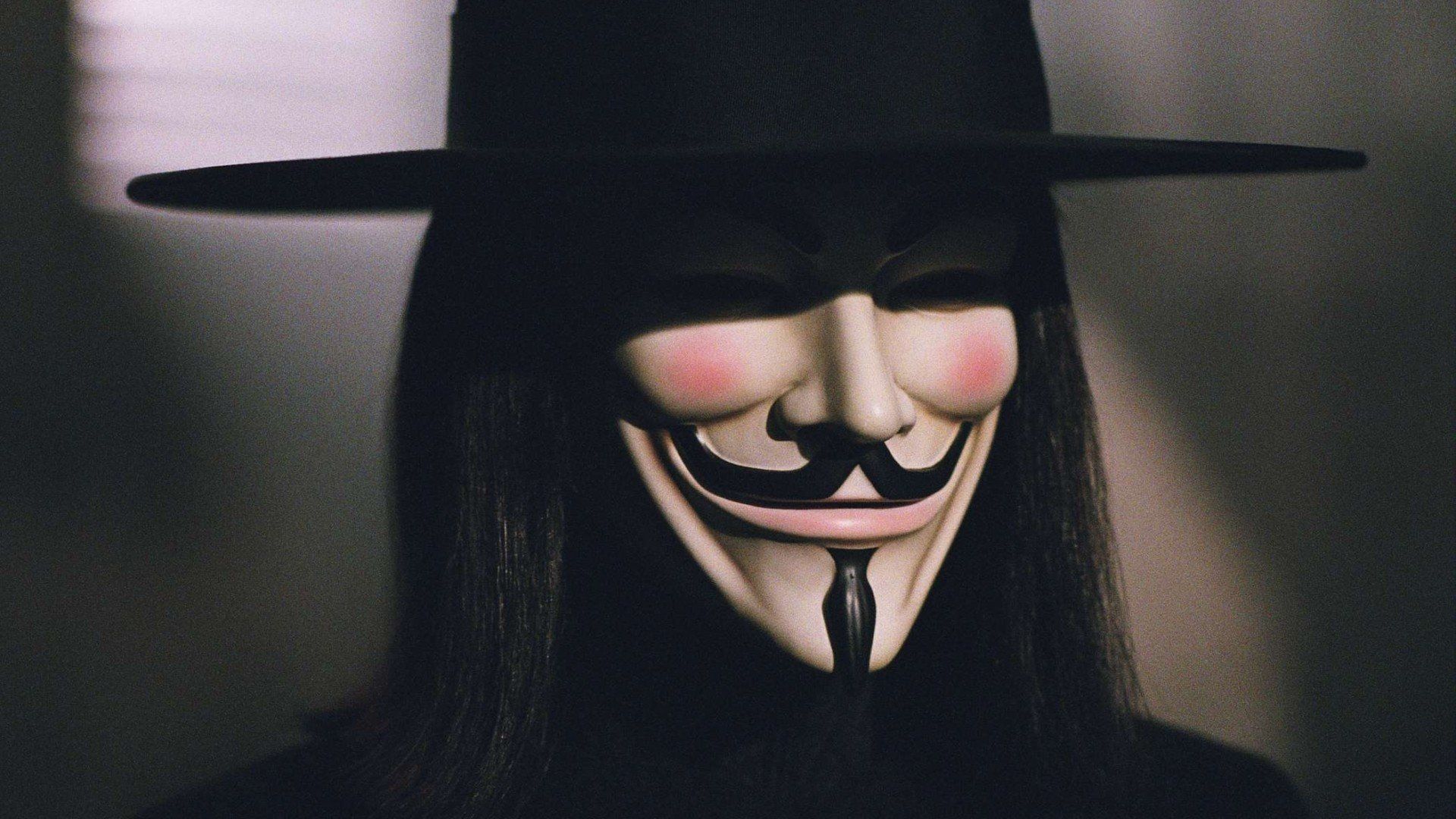 Maschera V per Vendetta tipografica, 2560x1440 2K QHD, PC