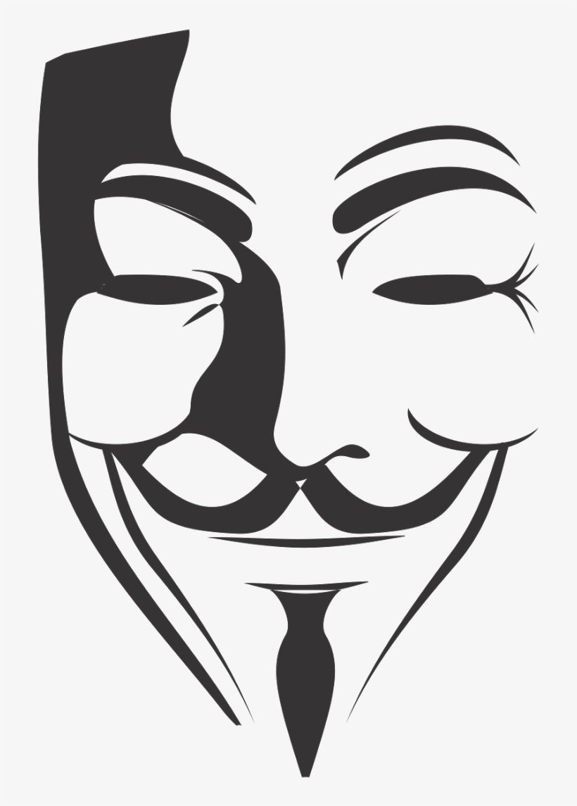 Maschera Guy Fawkes Anonymous testo, 2880x1920 2K, PC