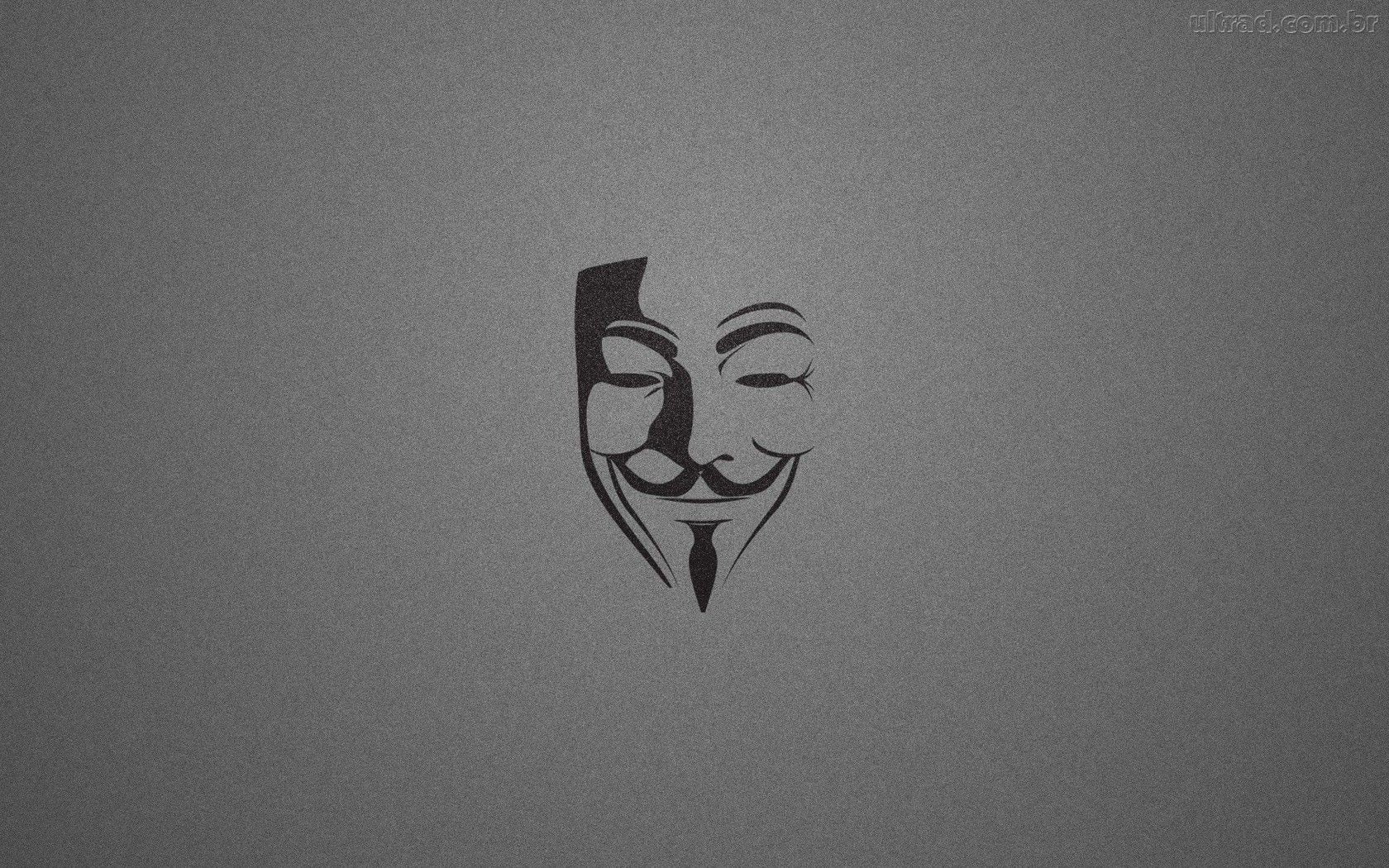 Maschera Guy Fawkes minimalista, 1680x1050 HD Ready, PC