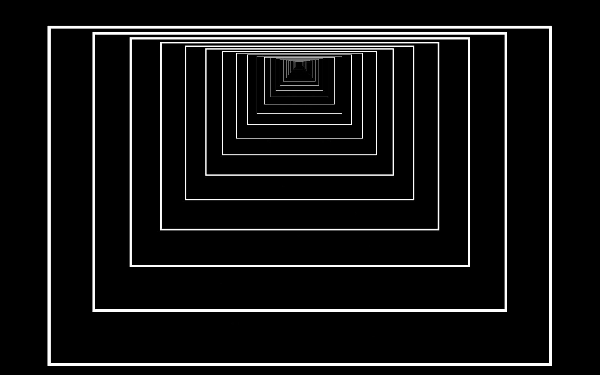 Tunnel geometrico rettangoli bianco nero, 1920x1200 WUXGA, Desktop
