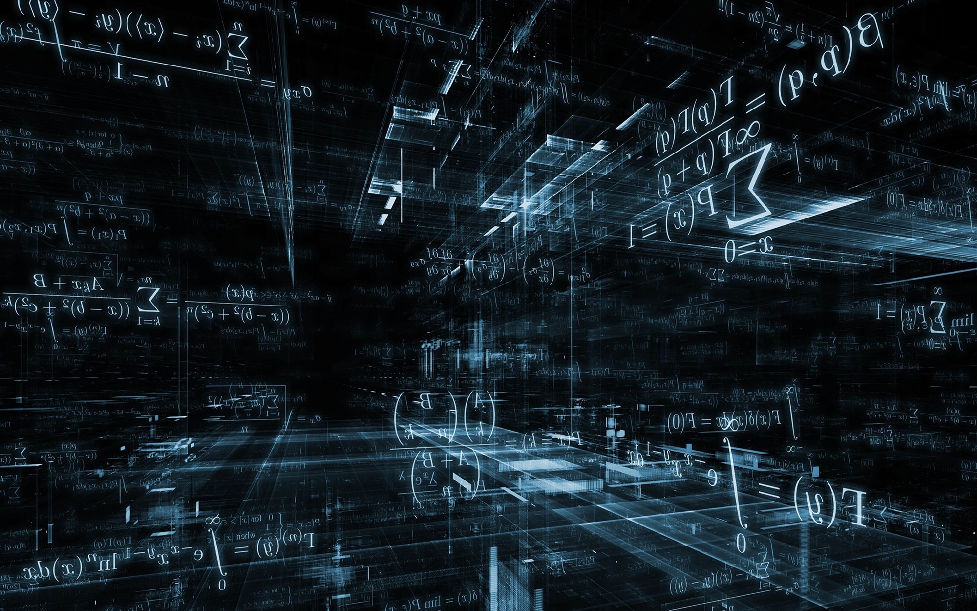 Formule matematiche digitali blu, 2000x1250 Hi-Res, Laptop