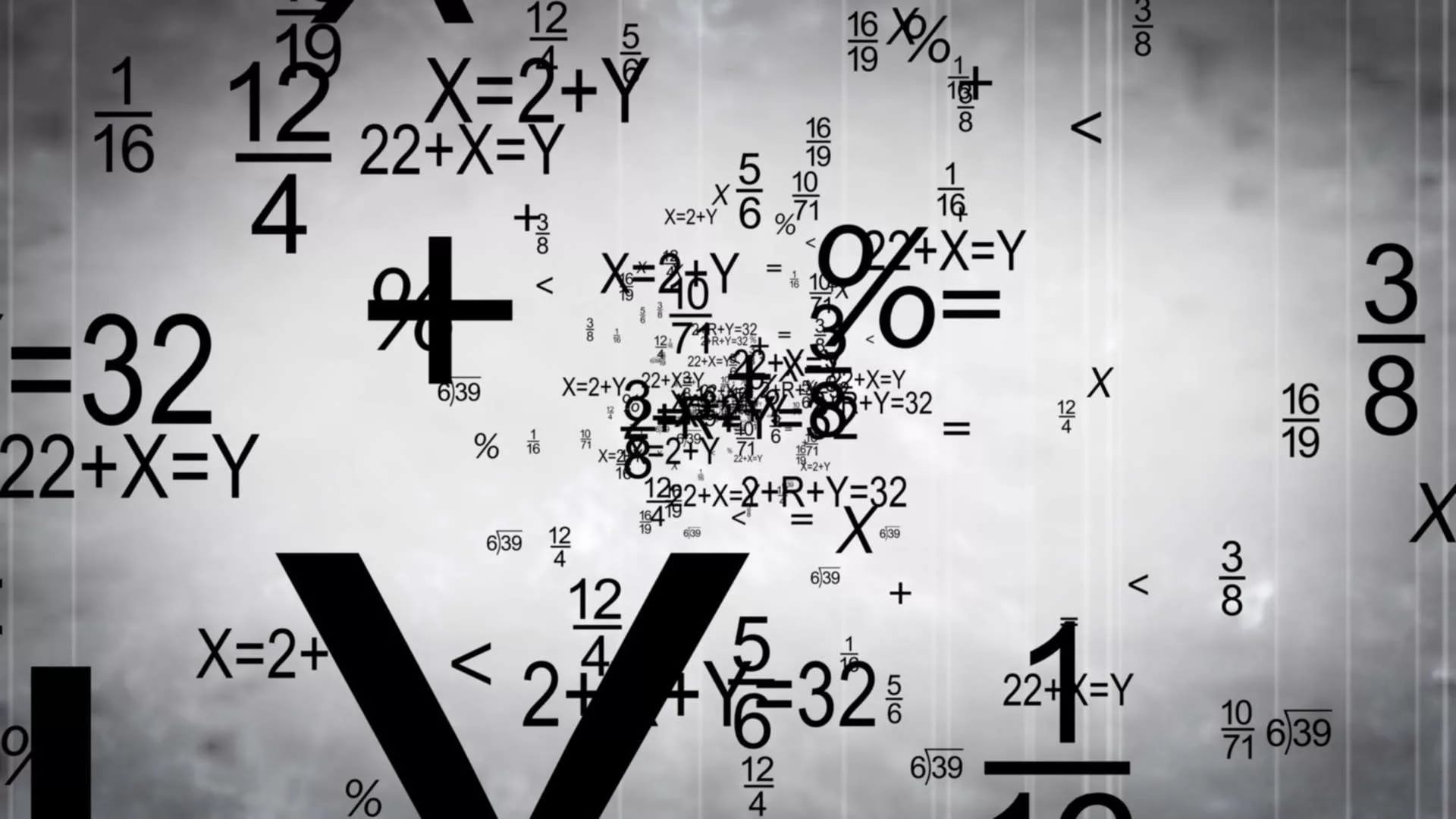 Equazioni matematiche bianco e nero, 1920x1080 Full HD 1080p, Desktop