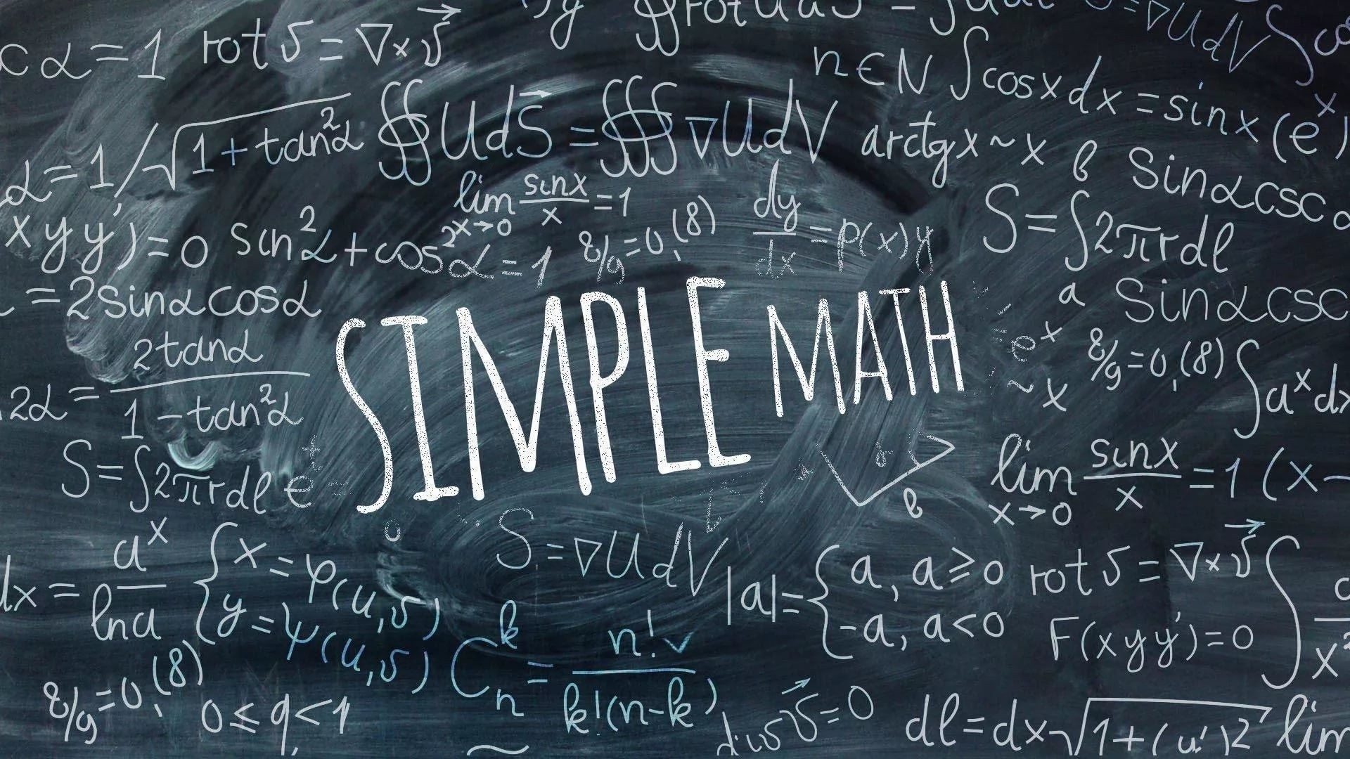 Lavagna con formule matematiche, 1920x1080 Full HD, Desktop