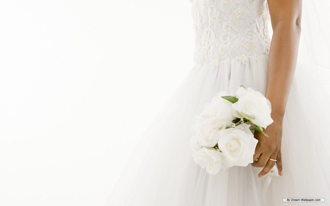 Sposa con bouquet bianco, 1280x800 HD, Notebook Gaming