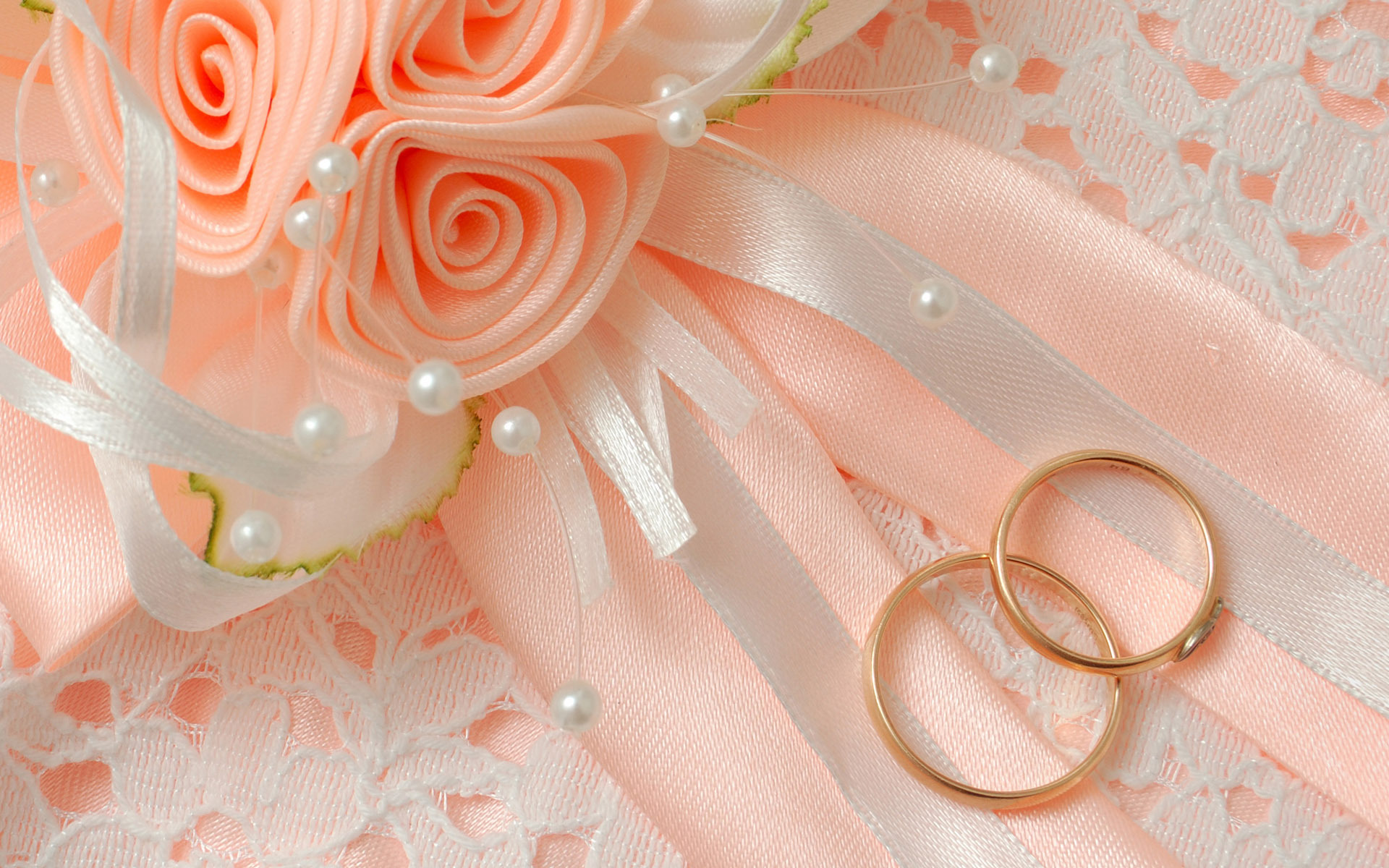 Fedi nuziali con rose e perle, 1920x1200 Full HD+, PC