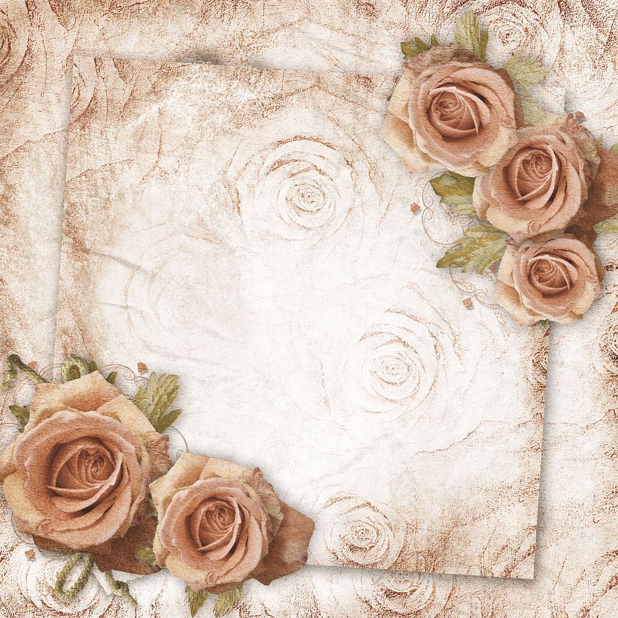 Cornice vintage con rose beige, 900x900 HD, Laptop