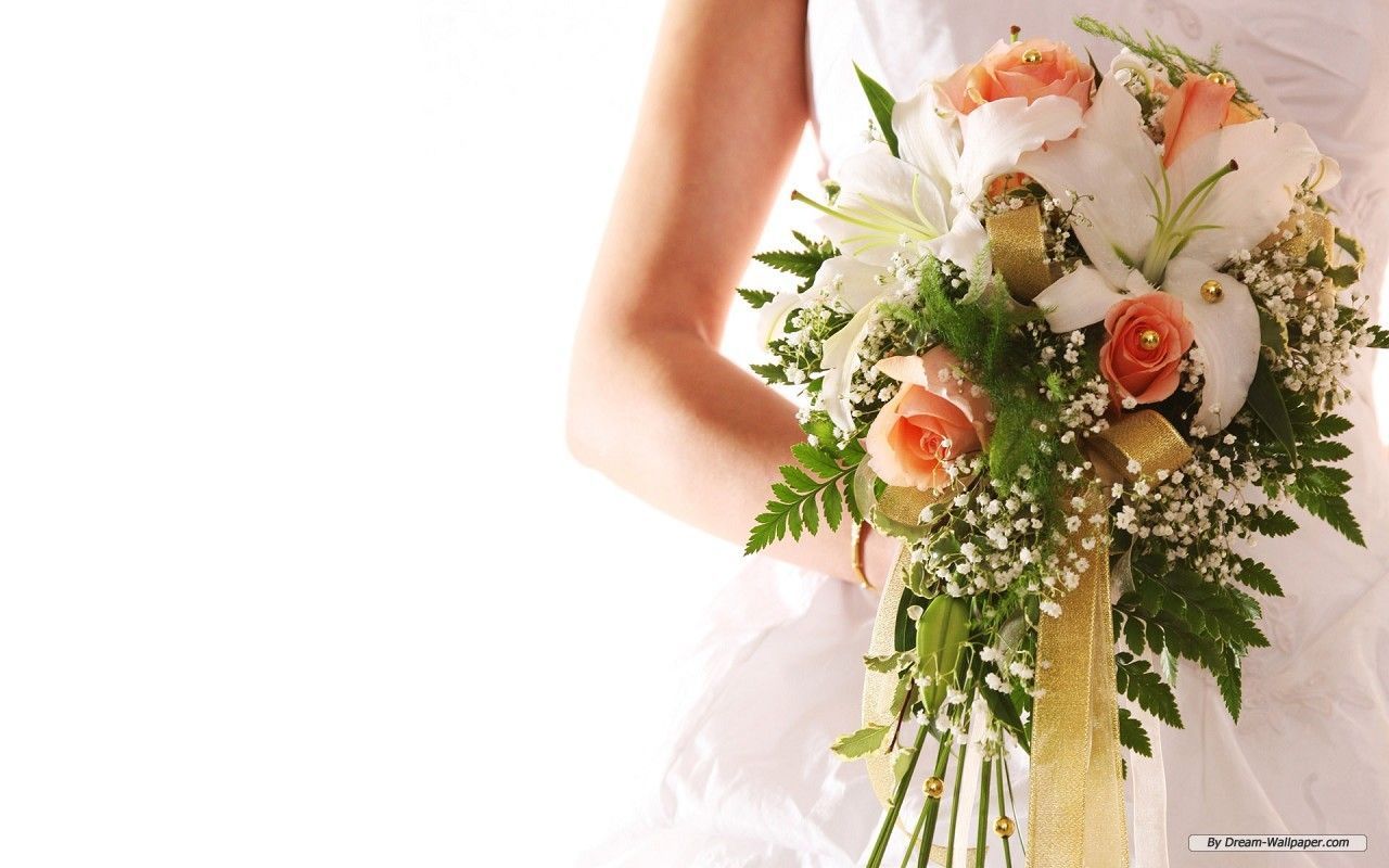 Bouquet sposa rose bianche, 1280x800 720p, PC
