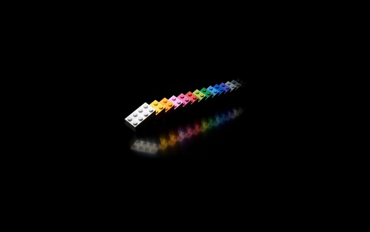 Mattoncini LEGO colorati fila, 1280x804 HD, Desktop