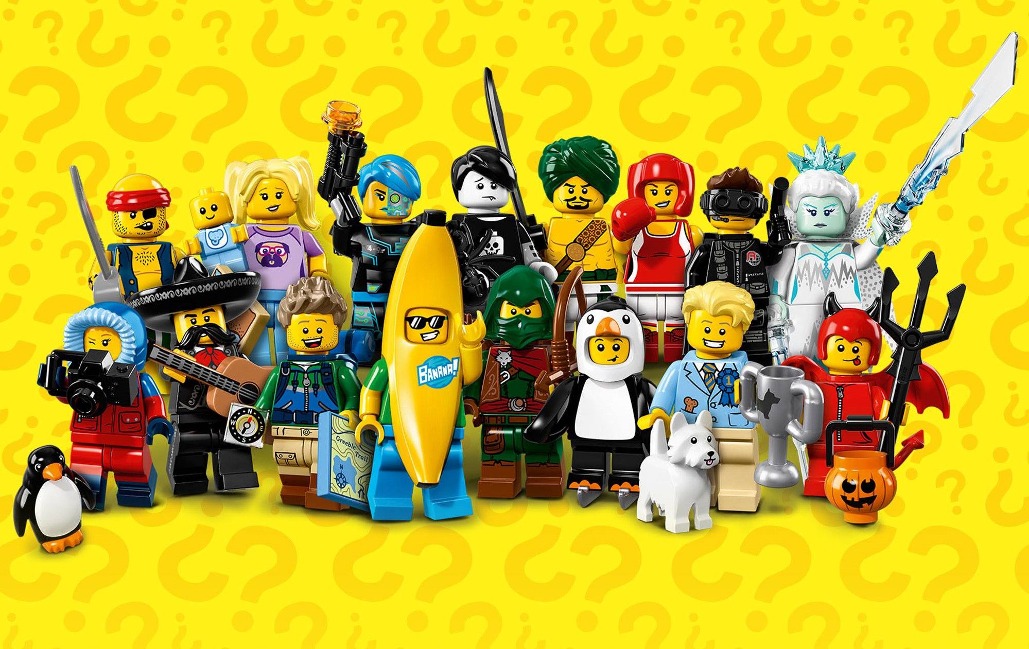 Minifigure LEGO collezione varia, mattoncini, 1999x1261 Full HD+, Laptop