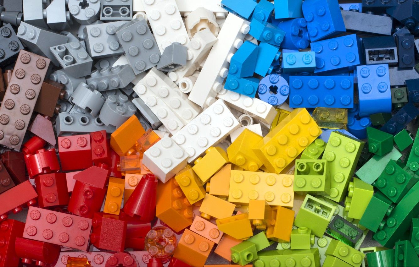 Mattoncini LEGO colorati assortiti, 1332x850 HD, Desktop