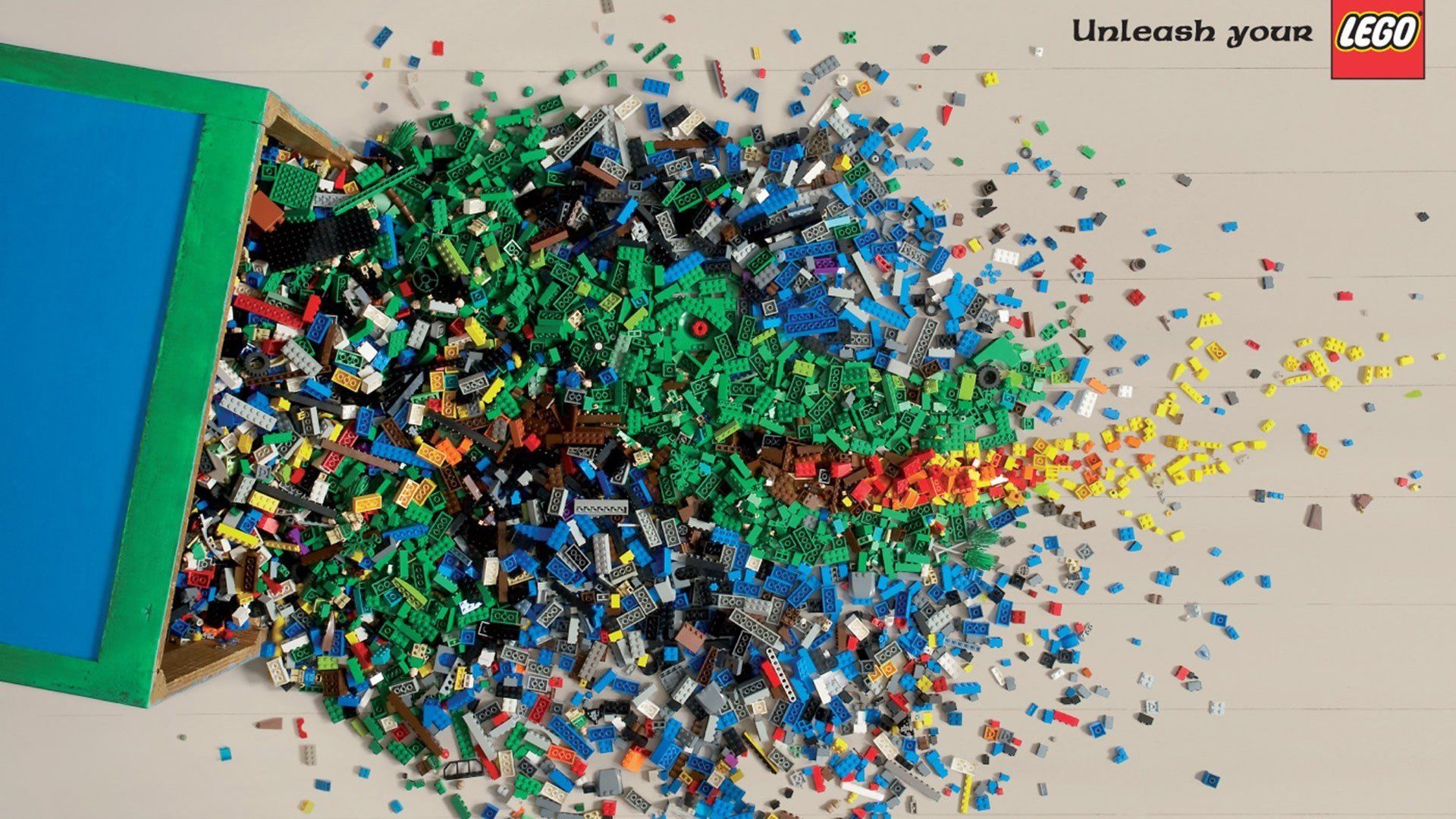 Mattoncini LEGO colorati sparsi, 1920x1080 Full HD, Desktop