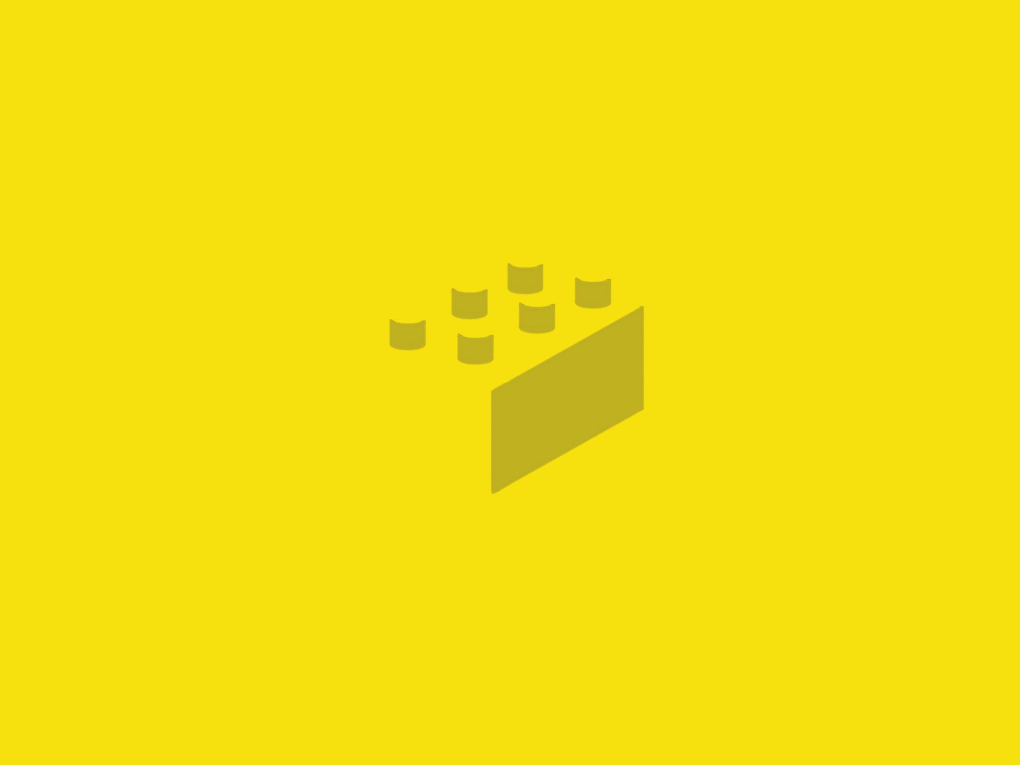 mattoncino LEGO giallo minimalista, 2048x1536 Hi-Res, Desktop