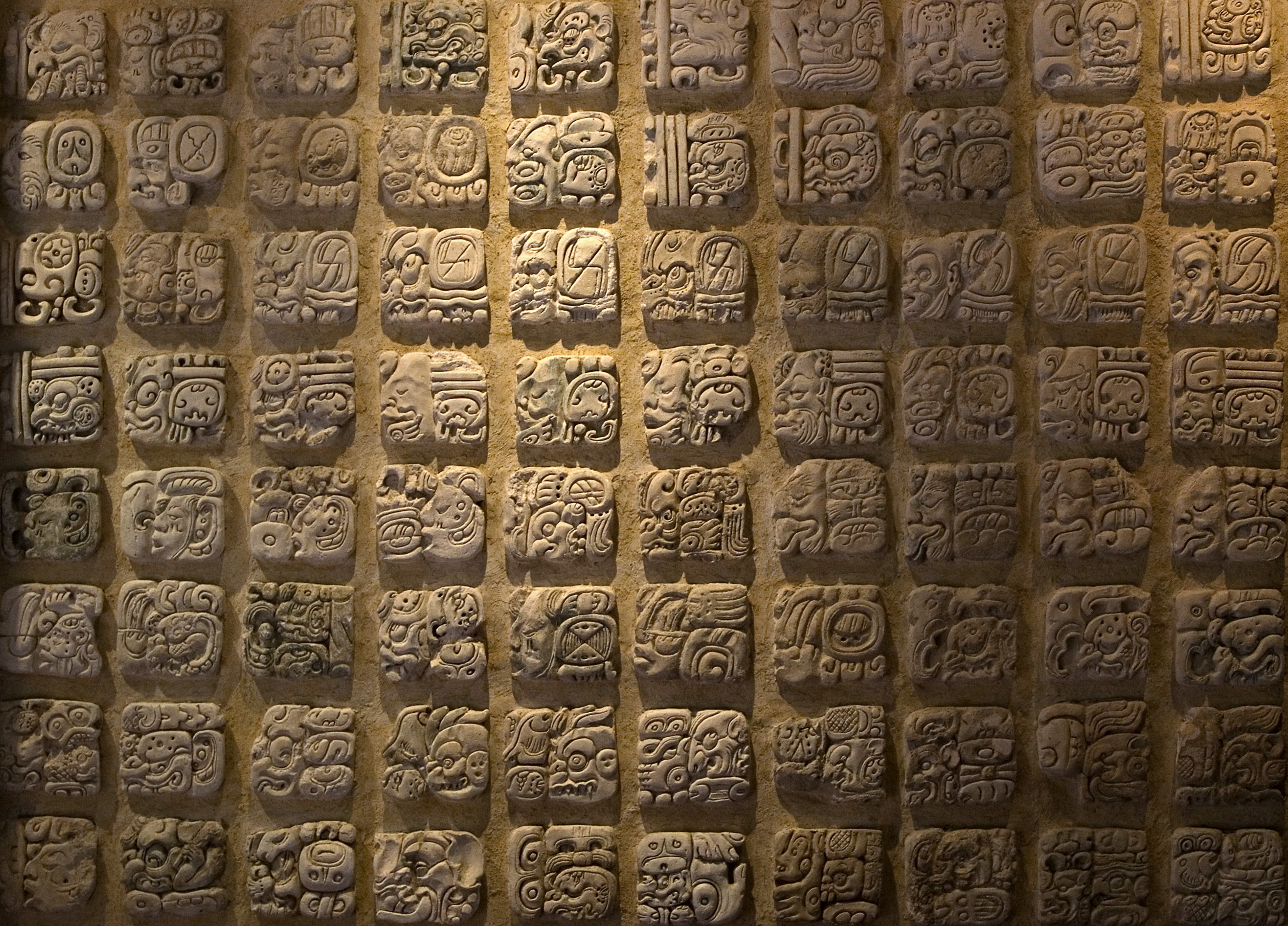 Glifi maya scolpiti pietra, 4922x3540 4K Ultra HD, Monitor 4K