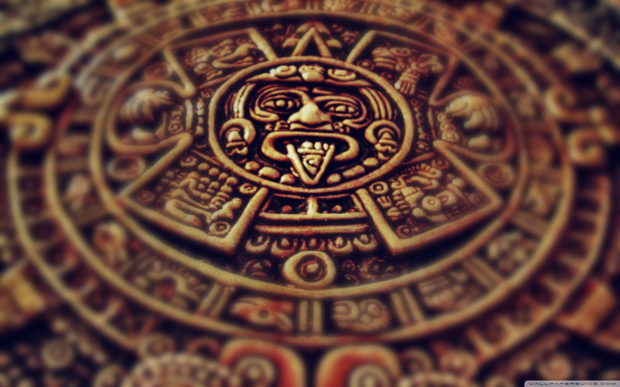 Calendario azteco maya pietra, 2560x1600 2K, Desktop