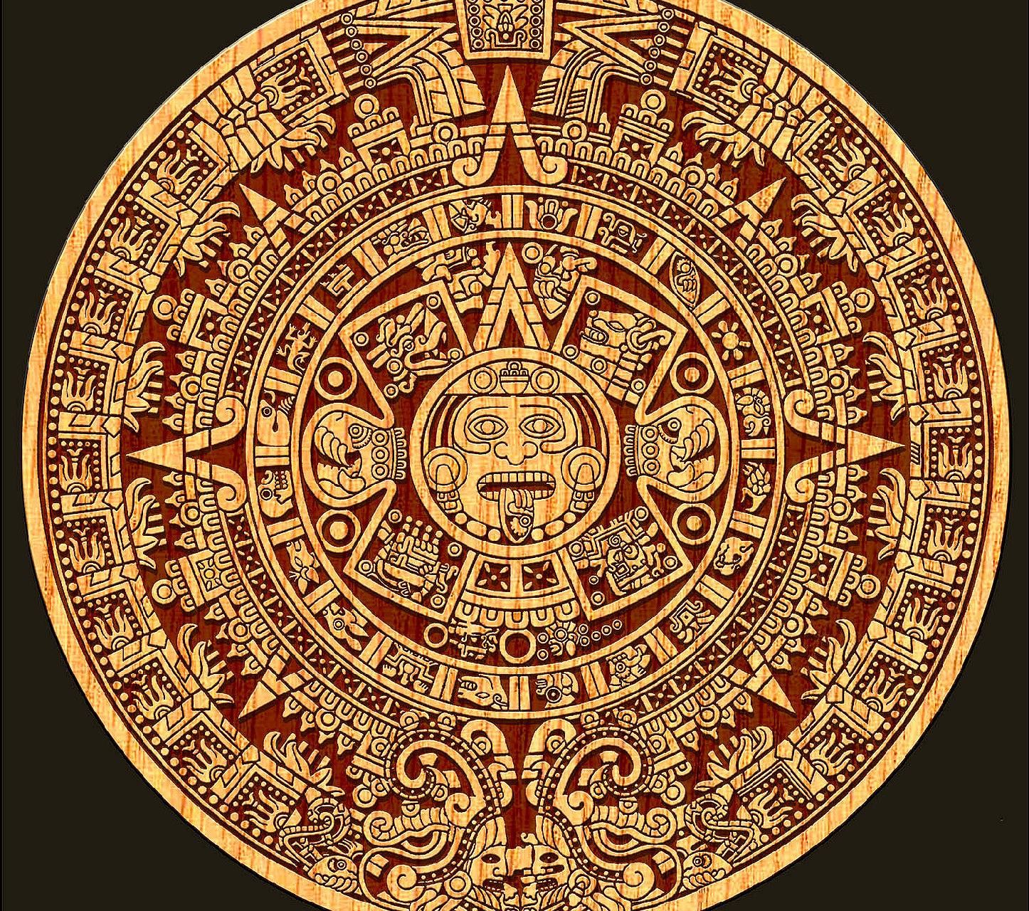 Calendario Maya, pietra intagliata, 1446x1280 HD, Desktop