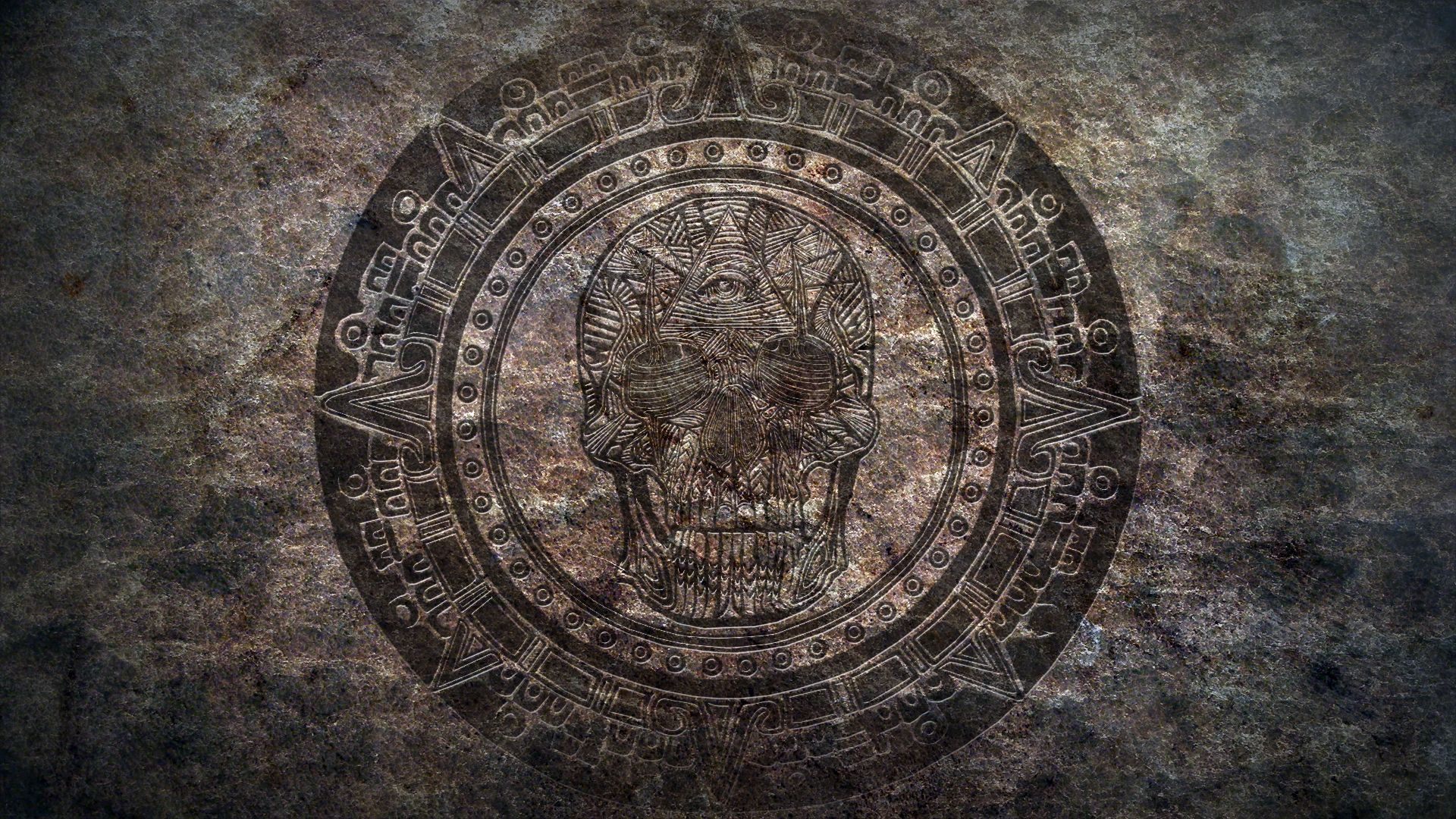Calendario azteco teschio pietra, 1920x1080 1080p, PC Desktop