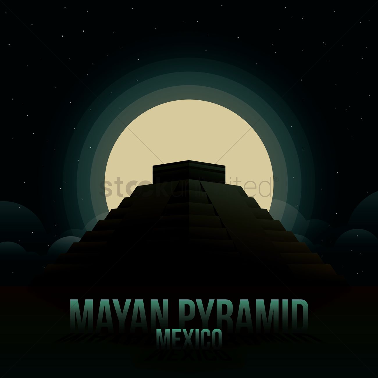 Piramide Maya silhouette luna, 1300x1300 HD, ROG Asus Laptop