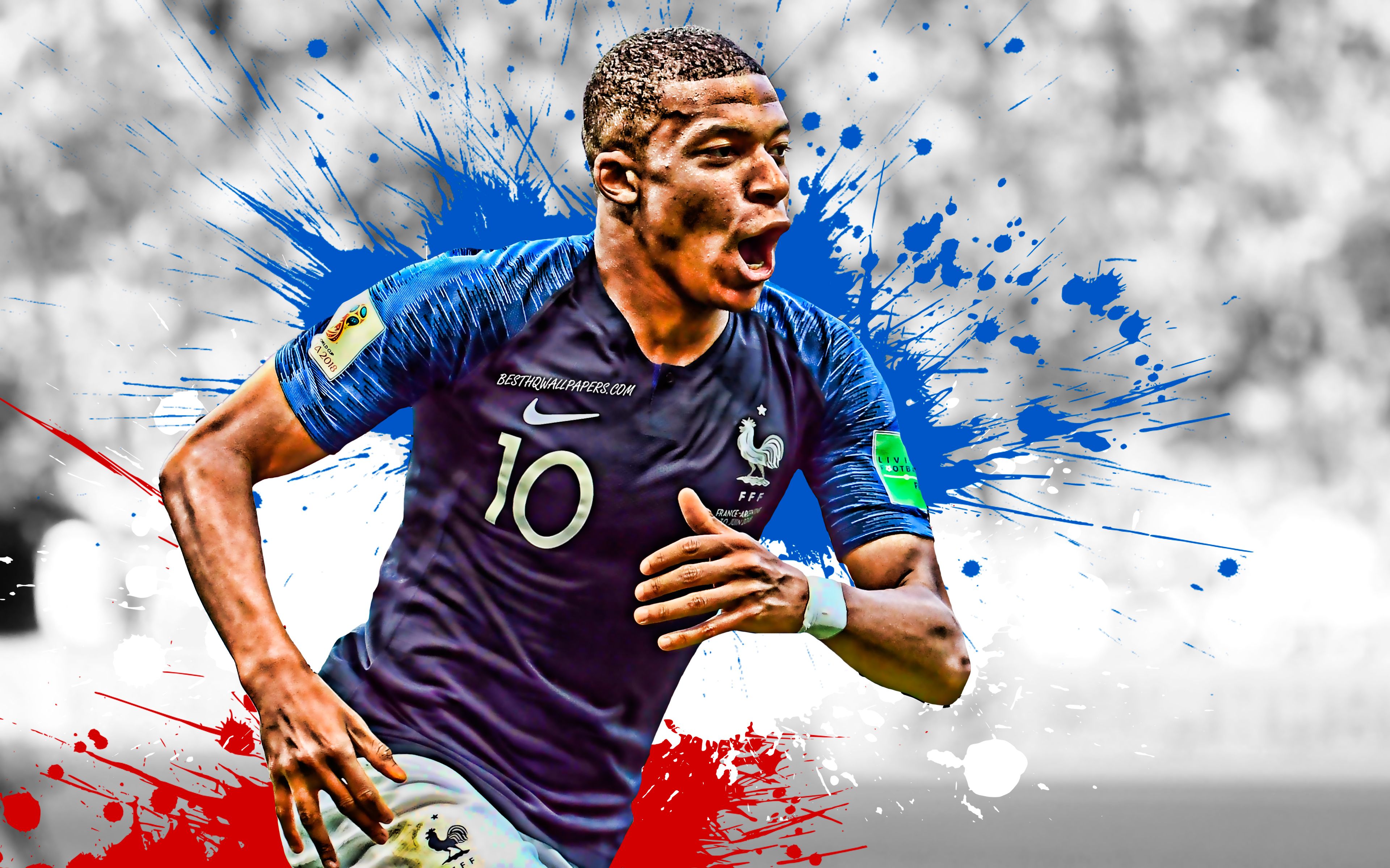 Kylian Mbappé, Francia, calcio, 3840x2400 Ultra HD, 4K TV