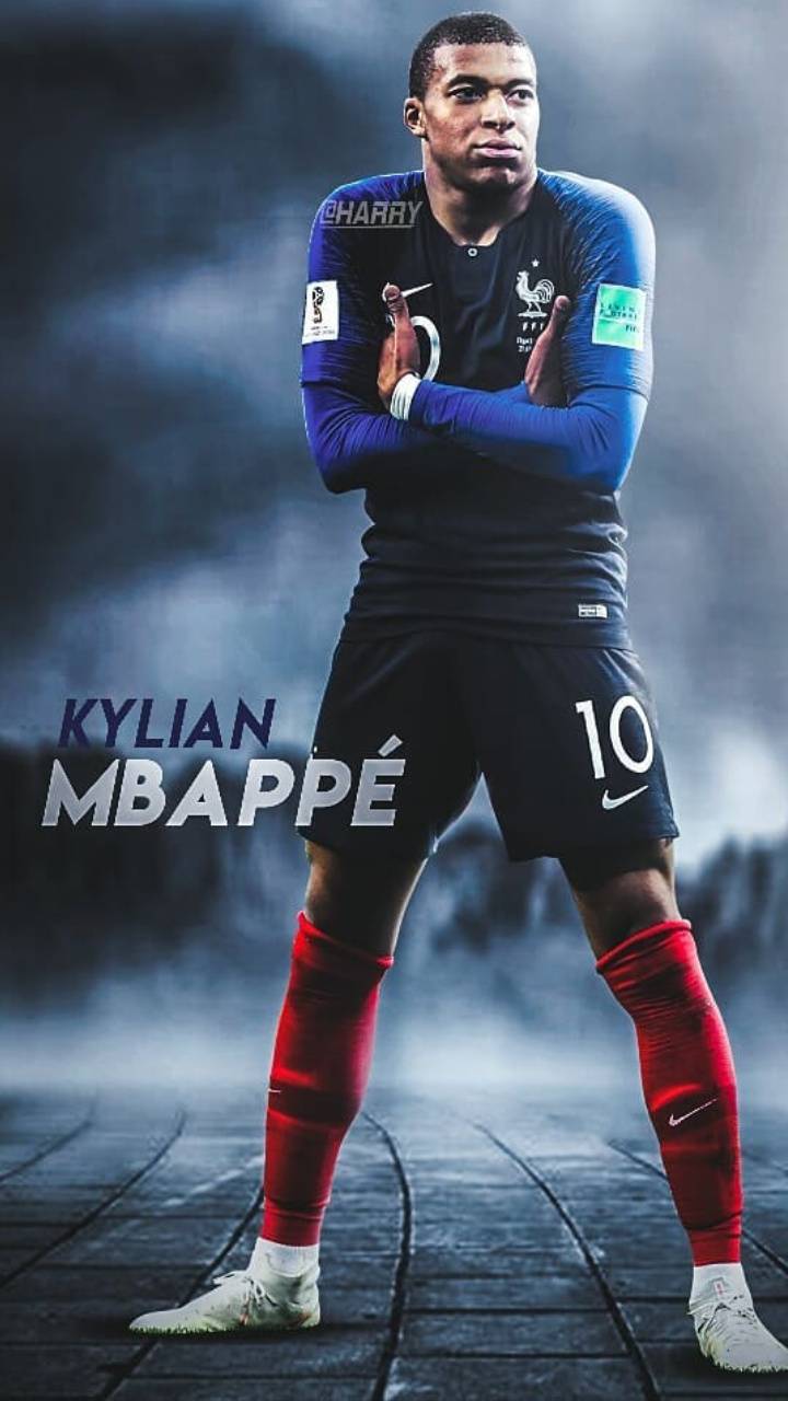 Kylian Mbappé Francia calcio, 720x1280 Verticale, Telefono