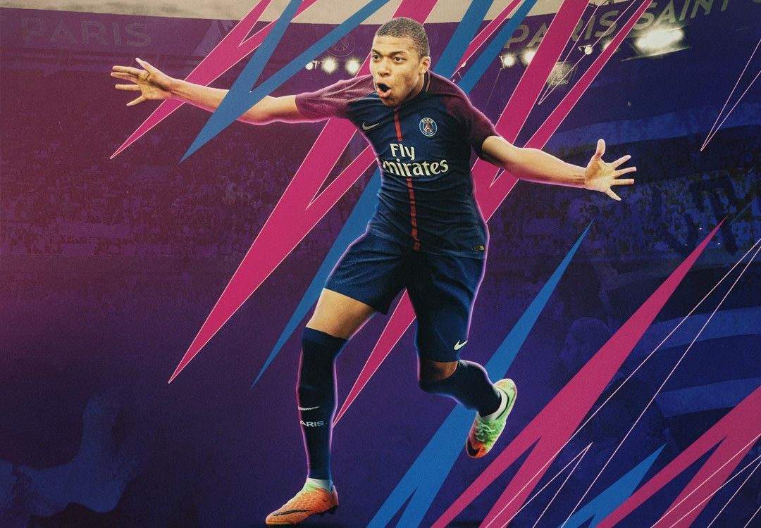 Mbappé PSG maglia blu, 1080x750 HD, Laptop