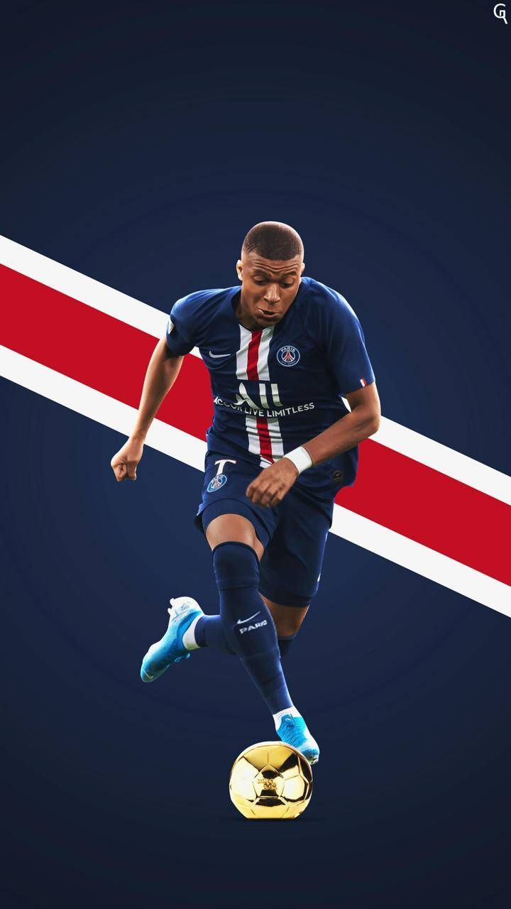 Kylian Mbappé PSG calcio, 720x1280 Verticale, Mobile