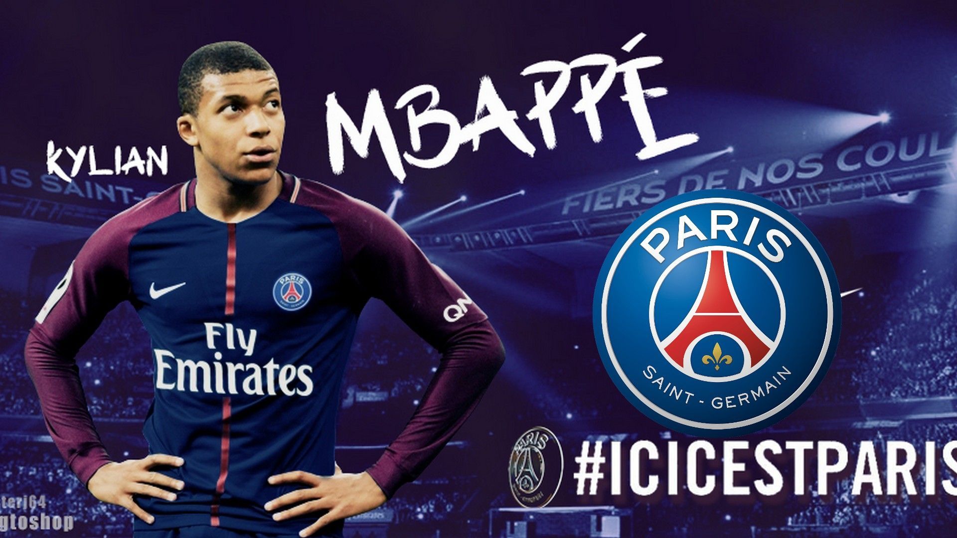 Mbappé PSG calciatore, 1920x1080 Full HD 1080p, Desktop