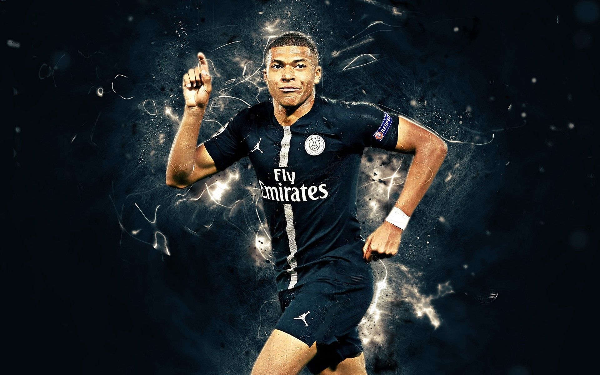Mbappé PSG esultanza, 1920x1200 WUXGA, Desktop