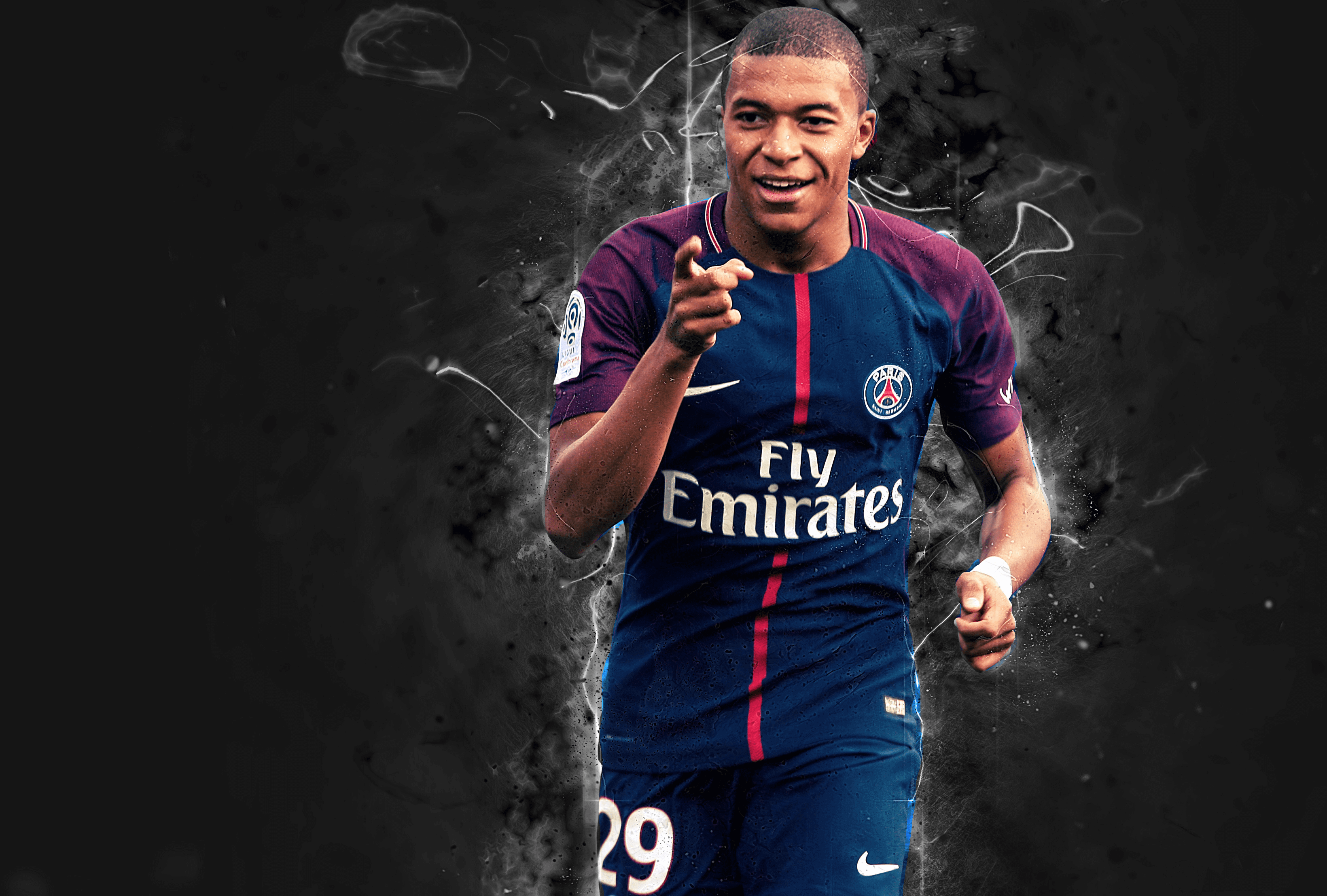 Mbappé maglia PSG, 3280x2216 2K+, PC