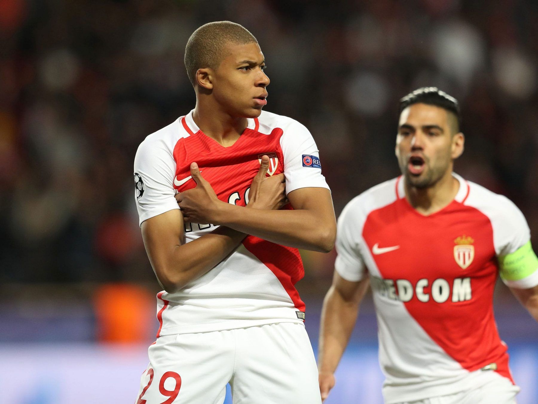 Mbappé esulta AS Monaco, 1800x1350 HD Ready, Laptop