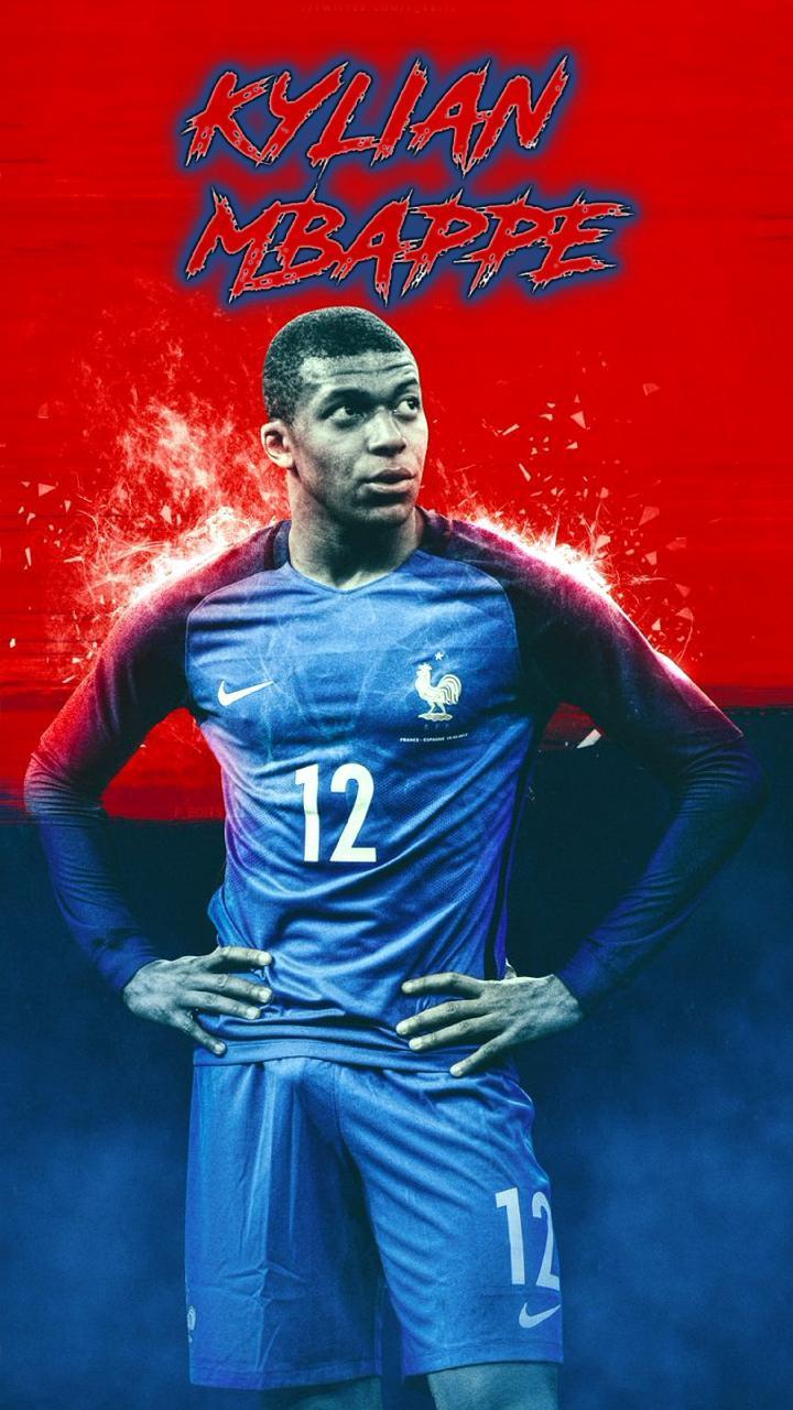 Kylian Mbappé Francia calcio, 720x1280 Verticale, Mobile