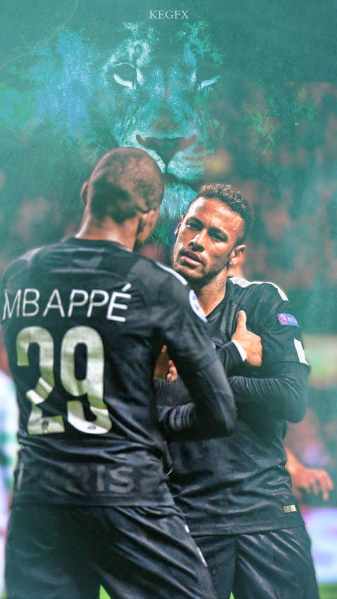 Mbappé PSG calciatori abbraccio, 670x1191 Full HD Verticale, iPhone