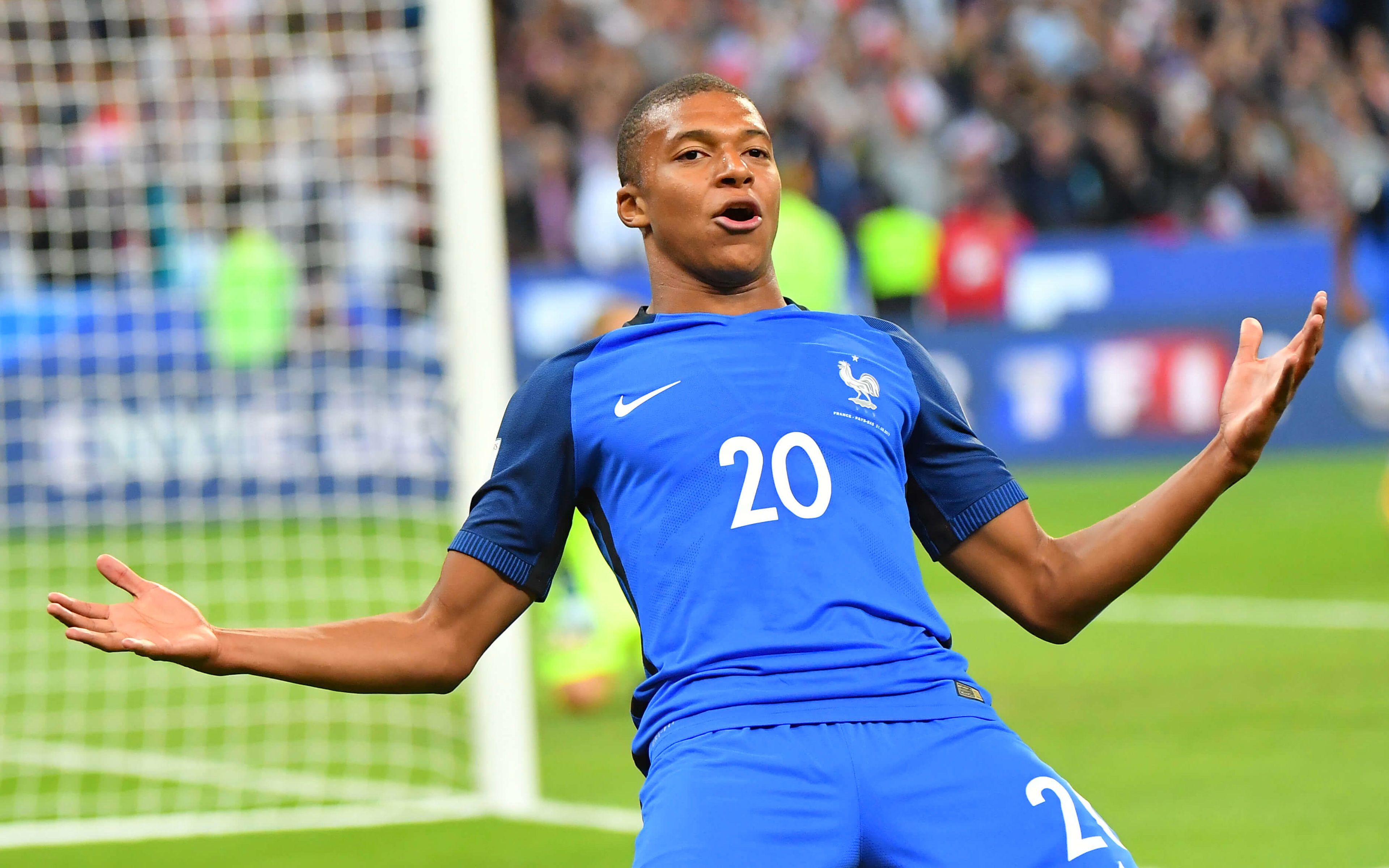 Mbappé Francia calcio esultanza, 3840x2400 UHD, Monitor 4K