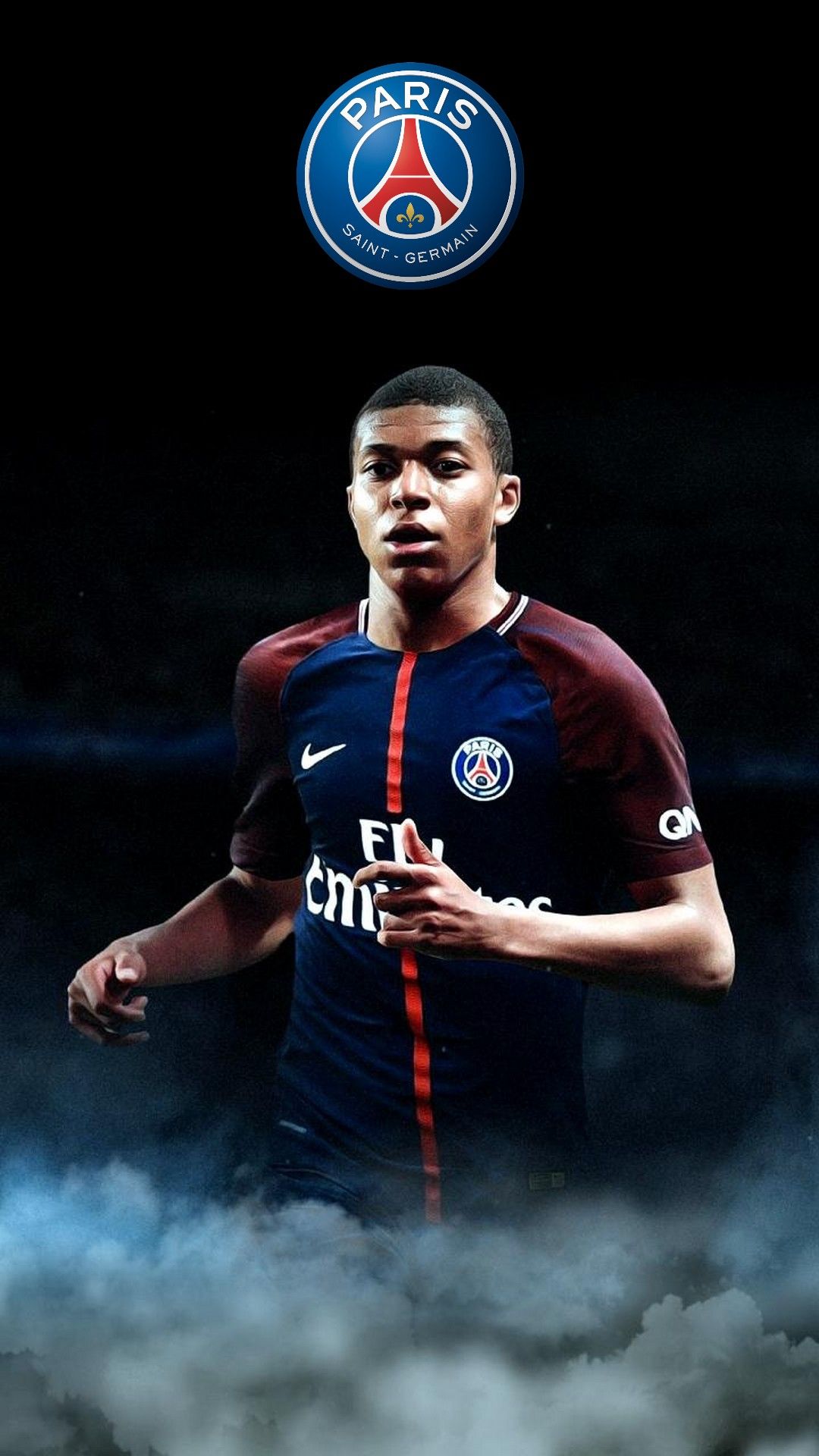 Mbappé PSG calciatore, 1080x1920 Full HD Verticale, iPhone