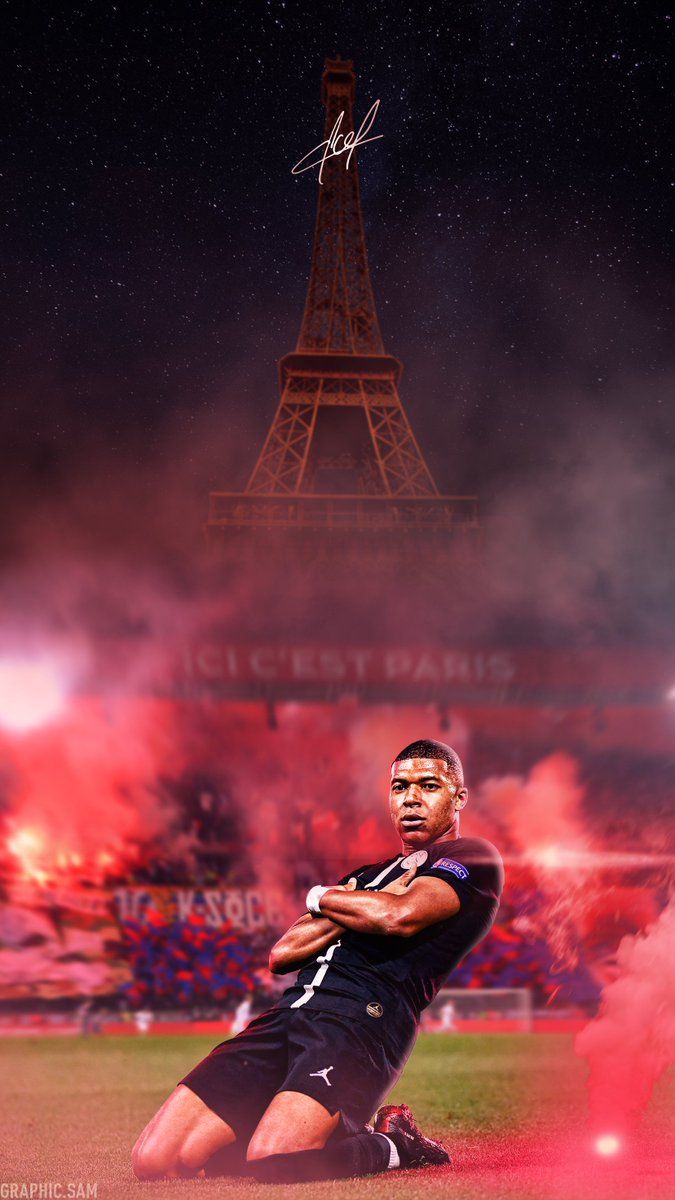 Mbappé Tour Eiffel Parigi, 675x1200 Verticale, OnePlus